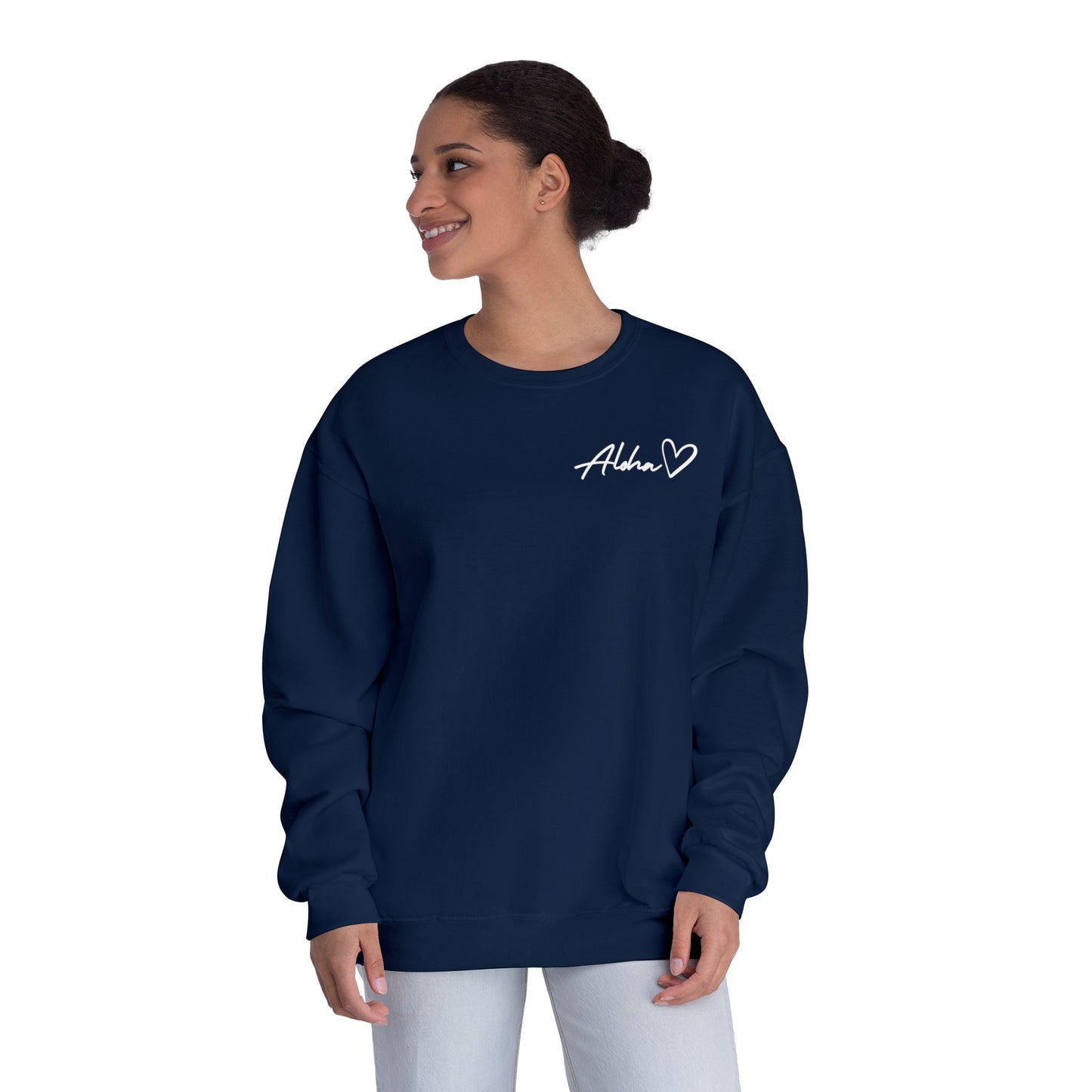 Aloha Love Printed Crew Sweatshirt, Spread Aloha
