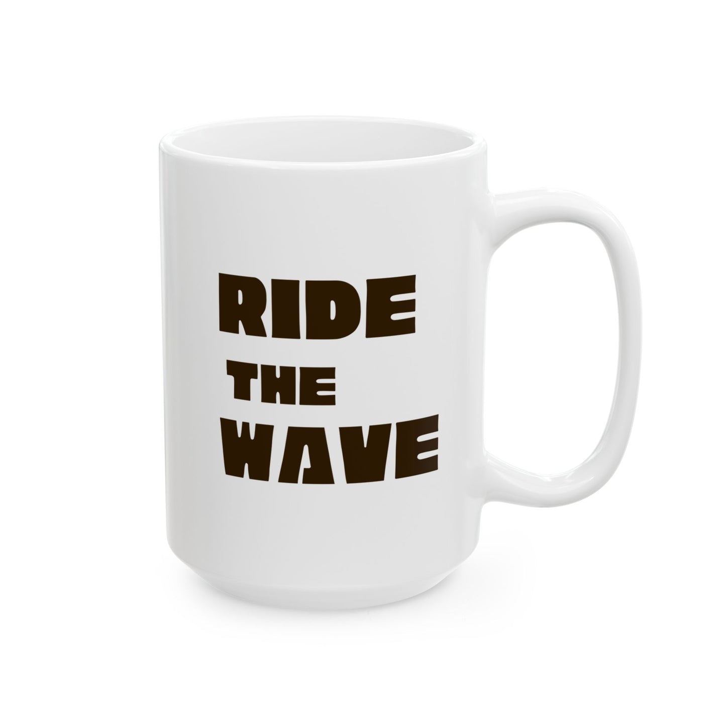 The Great Wave of Coffee White Ceramic Mug - Ride the Wave