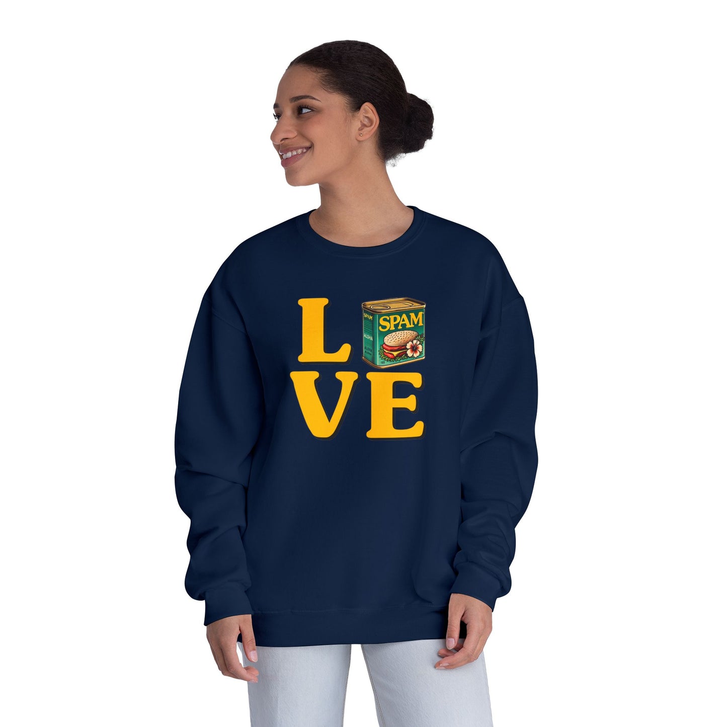 SPAM LOVE Printed Crew Sweatshirt for Spam Lovers-Sweatshirt-Bits of Aloha