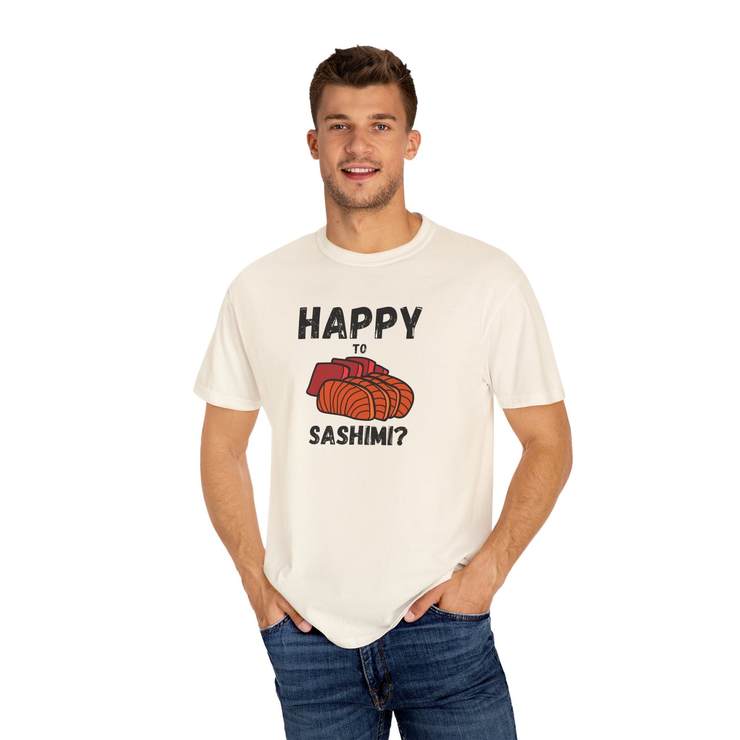 Happy to Sashimi? Premium T-Shirt Sushi Lover Gift-T-Shirt-Bits of Aloha