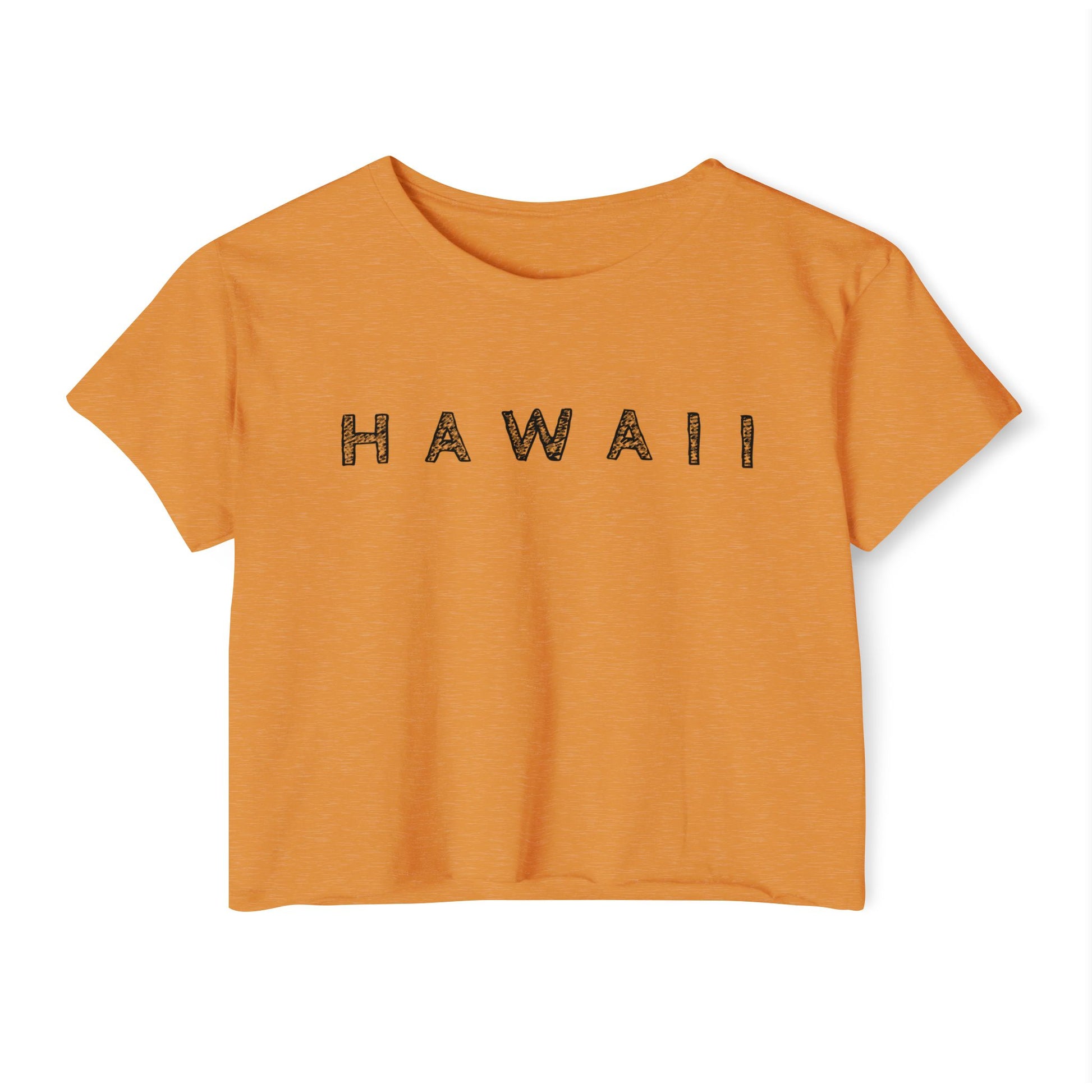Hawaii Scribble Festival Crop Top-T-Shirt-Bits of Aloha