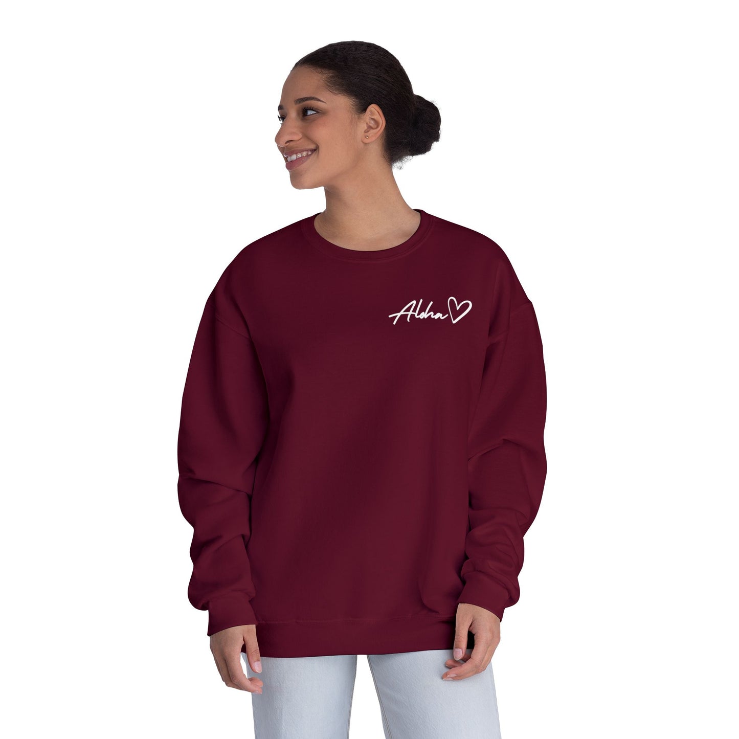 Aloha Love Printed Crew Sweatshirt, Spread Aloha