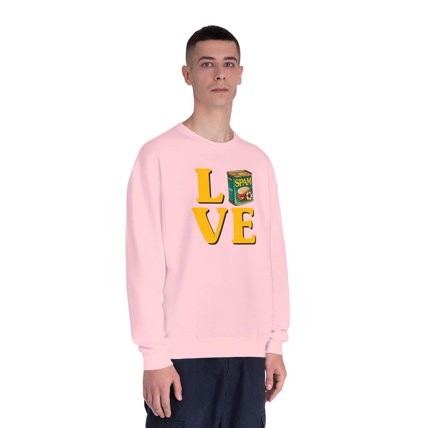 SPAM LOVE Printed Crew Sweatshirt for Spam Lovers