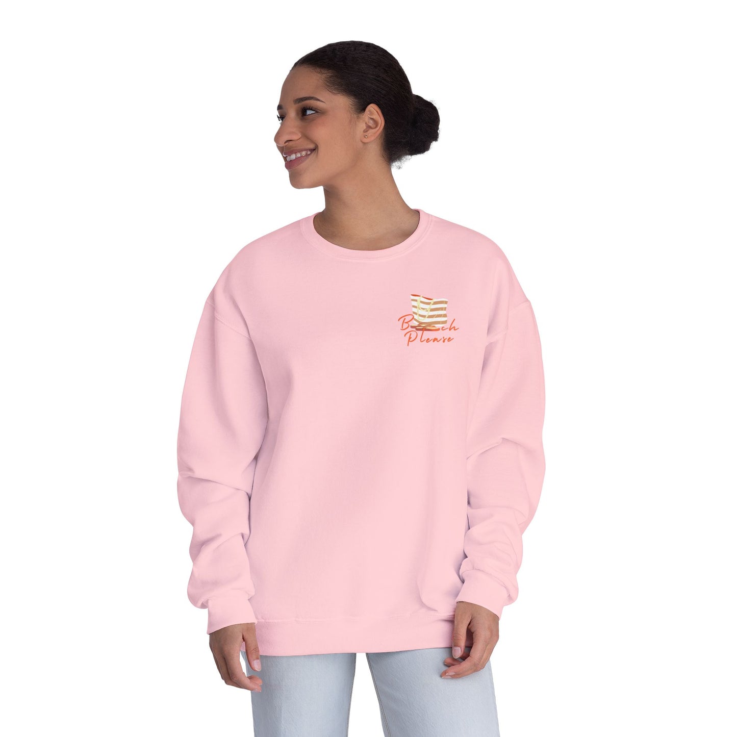 Beach Please Printed Crew Sweatshirt