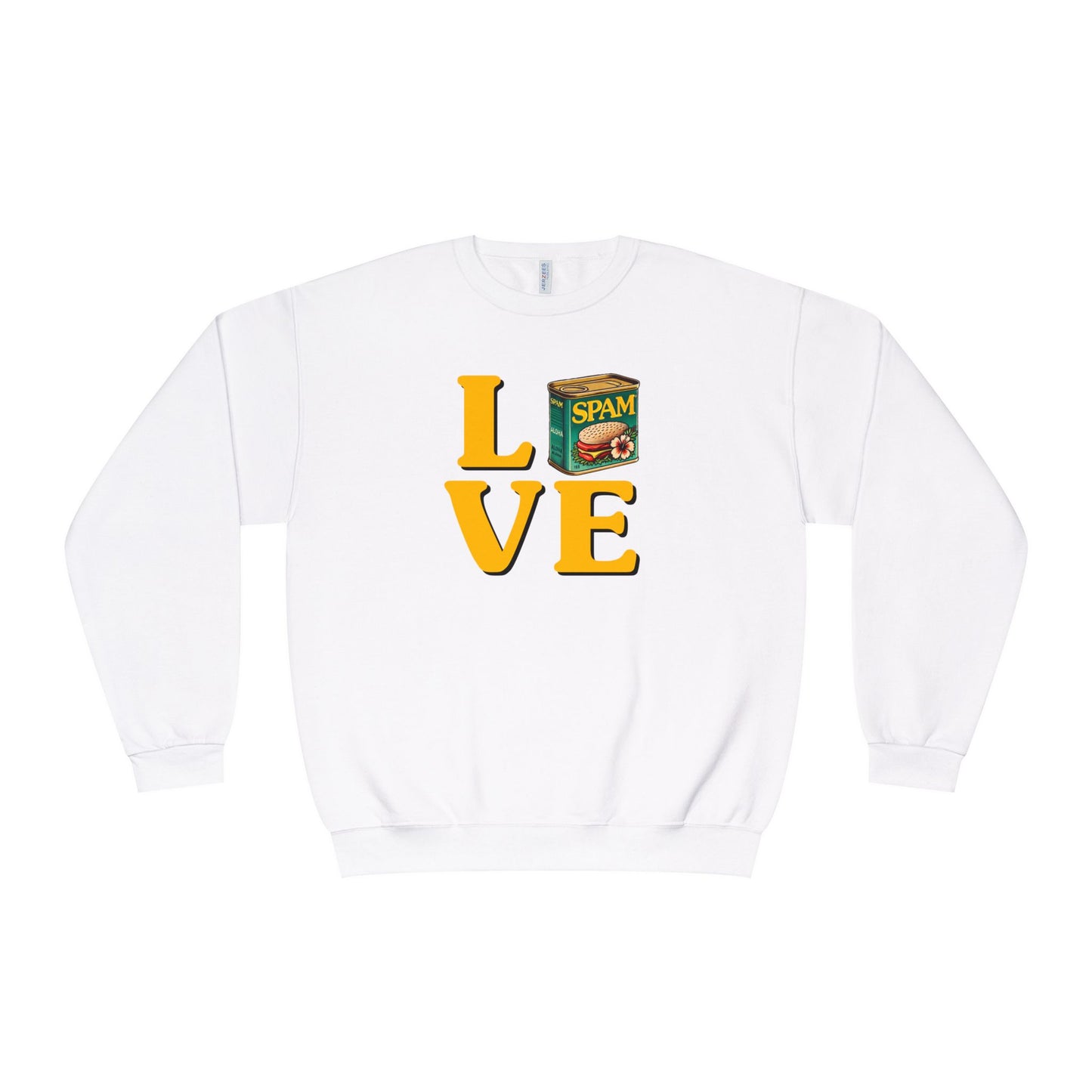 SPAM LOVE Printed Crew Sweatshirt for Spam Lovers