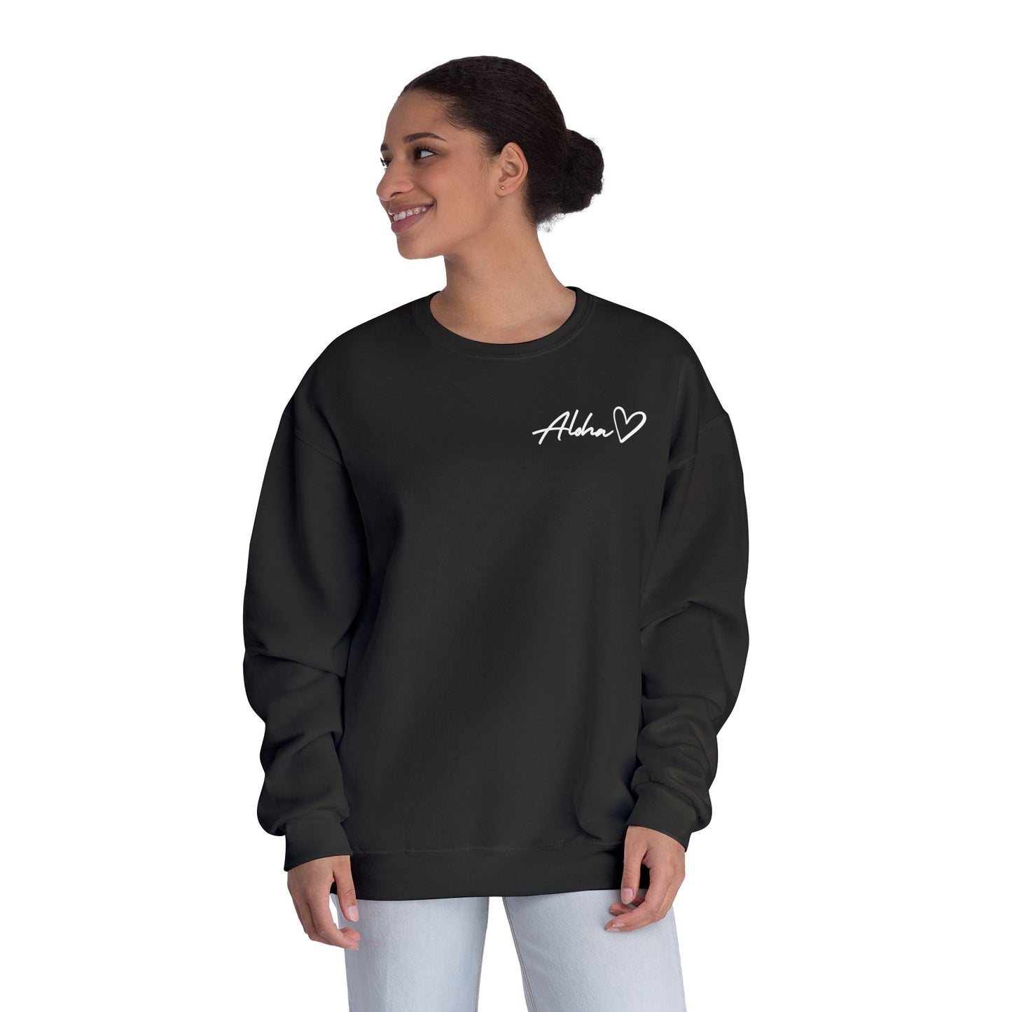 Aloha Love Printed Crew Sweatshirt, Spread Aloha