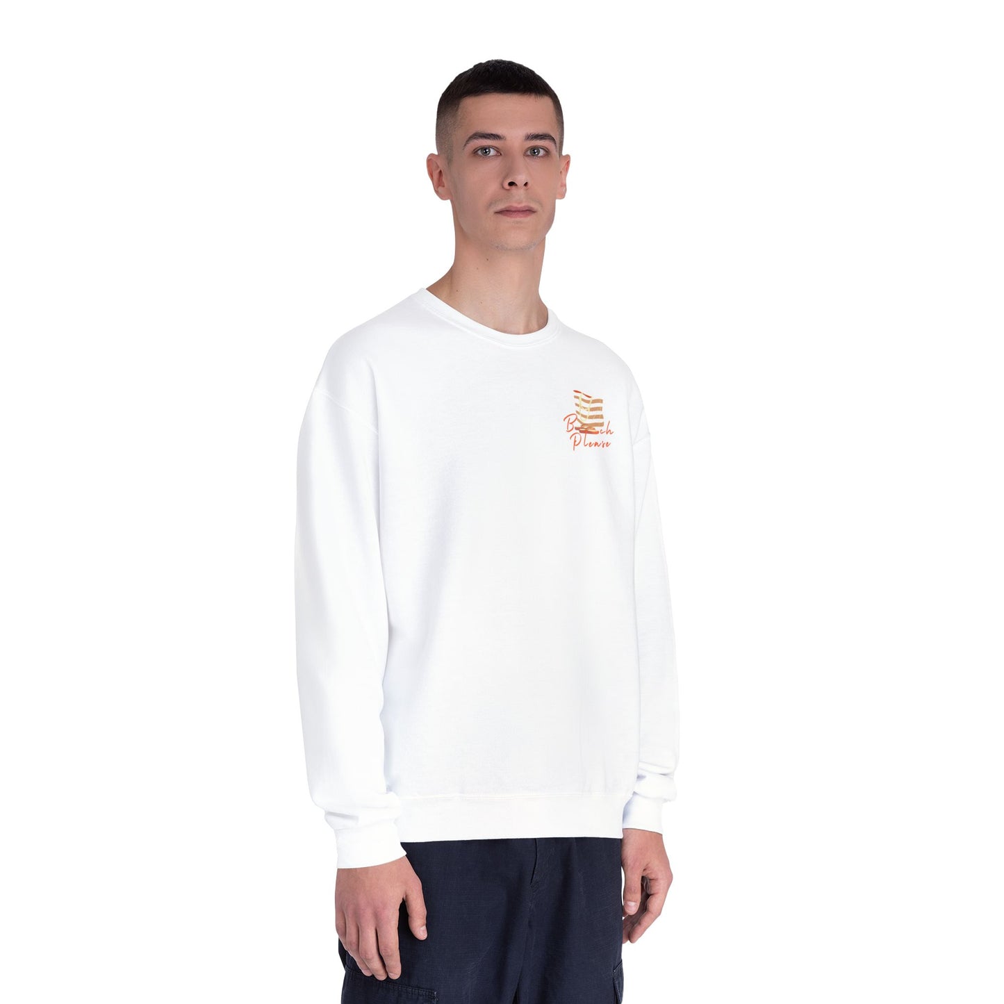Beach Please Printed Crew Sweatshirt