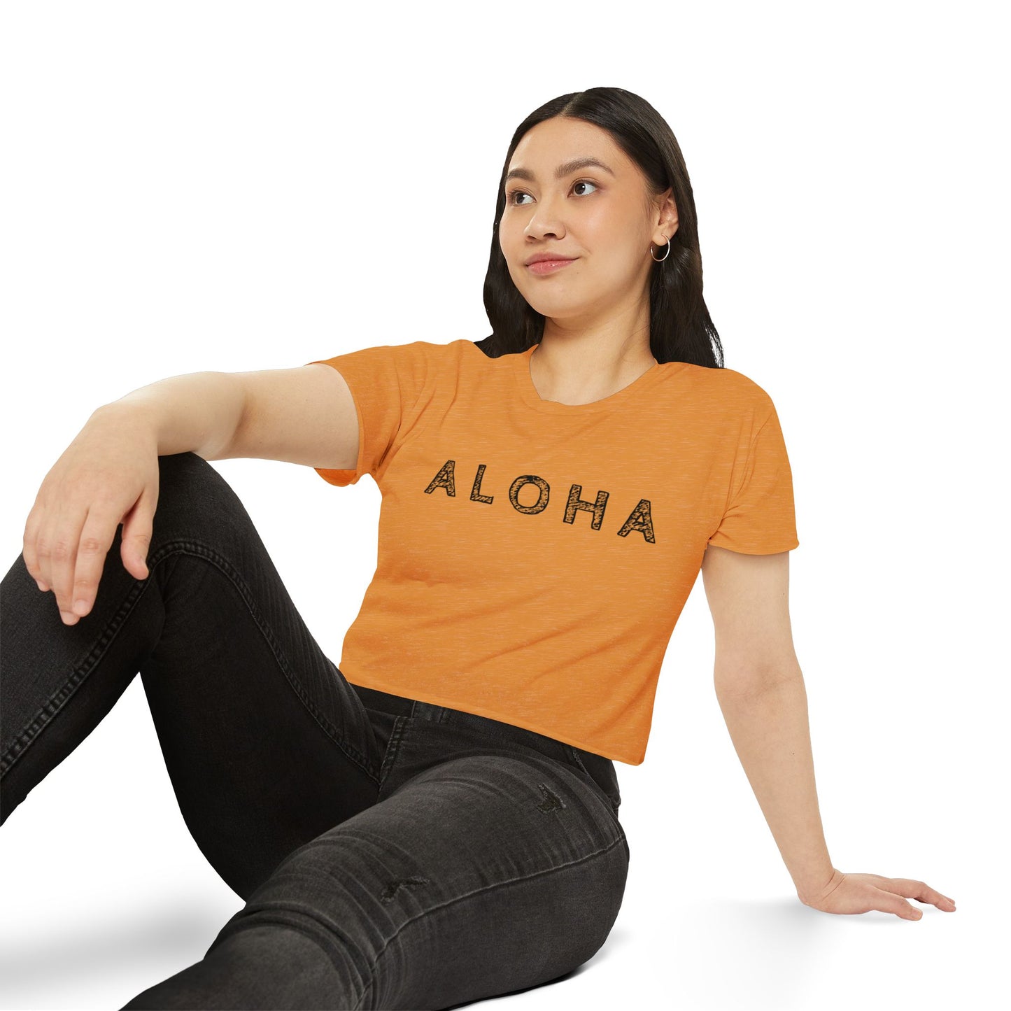 Aloha Scribble Festival Crop Top