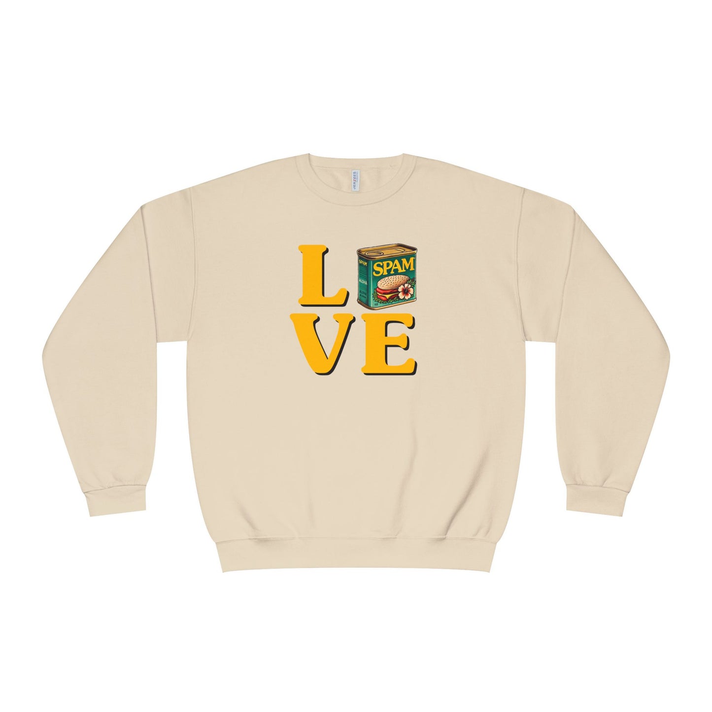 SPAM LOVE Printed Crew Sweatshirt for Spam Lovers