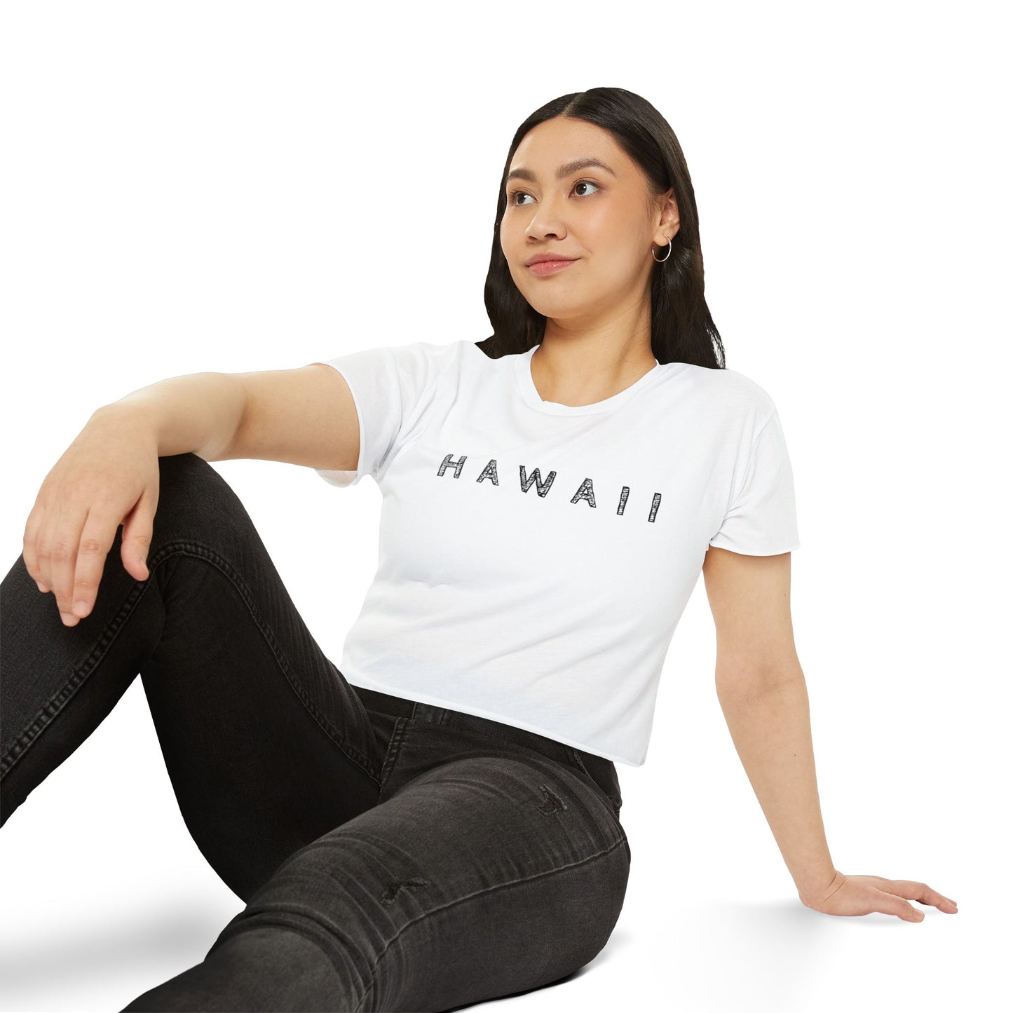Hawaii Scribble Festival Crop Top