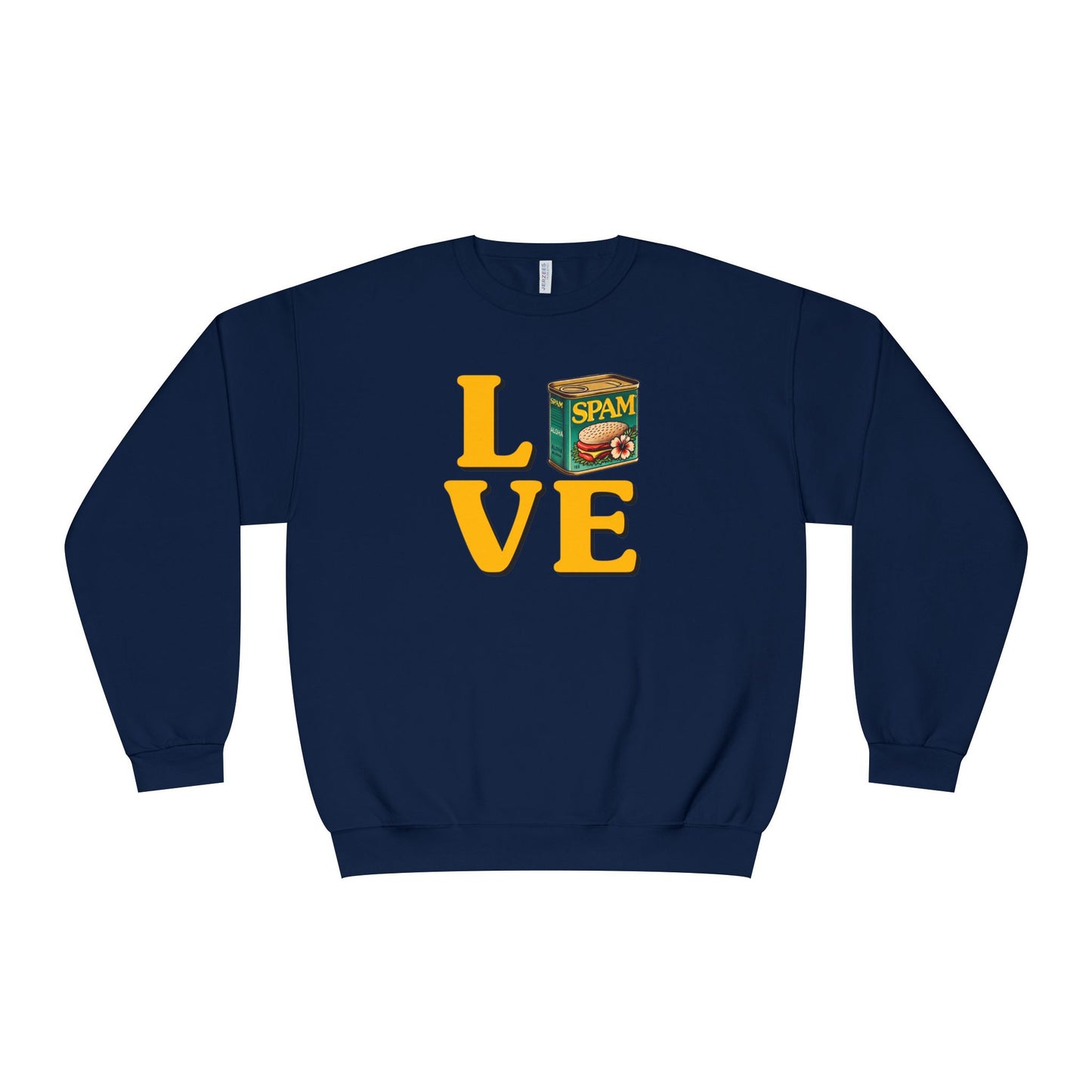 SPAM LOVE Printed Crew Sweatshirt for Spam Lovers