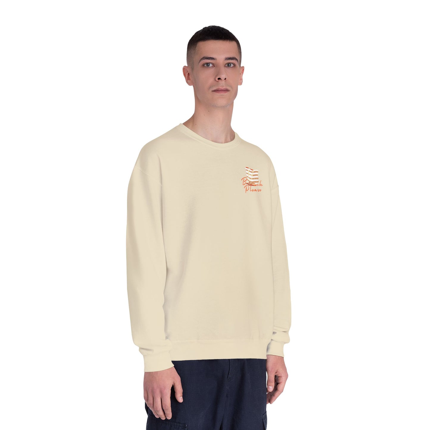 Beach Please Printed Crew Sweatshirt