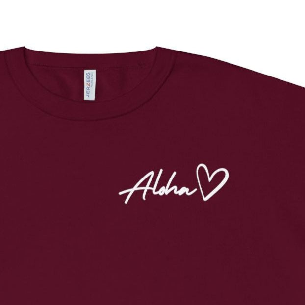 Aloha Love Printed Crew Sweatshirt, Spread Aloha