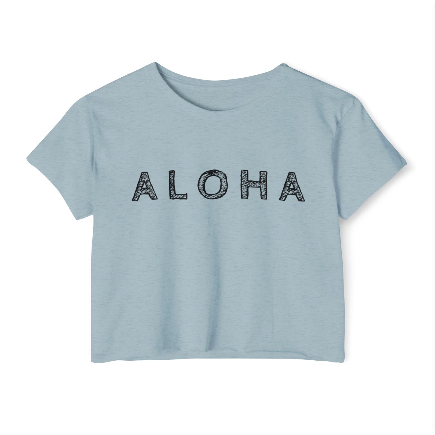 Aloha Scribble Festival Crop Top