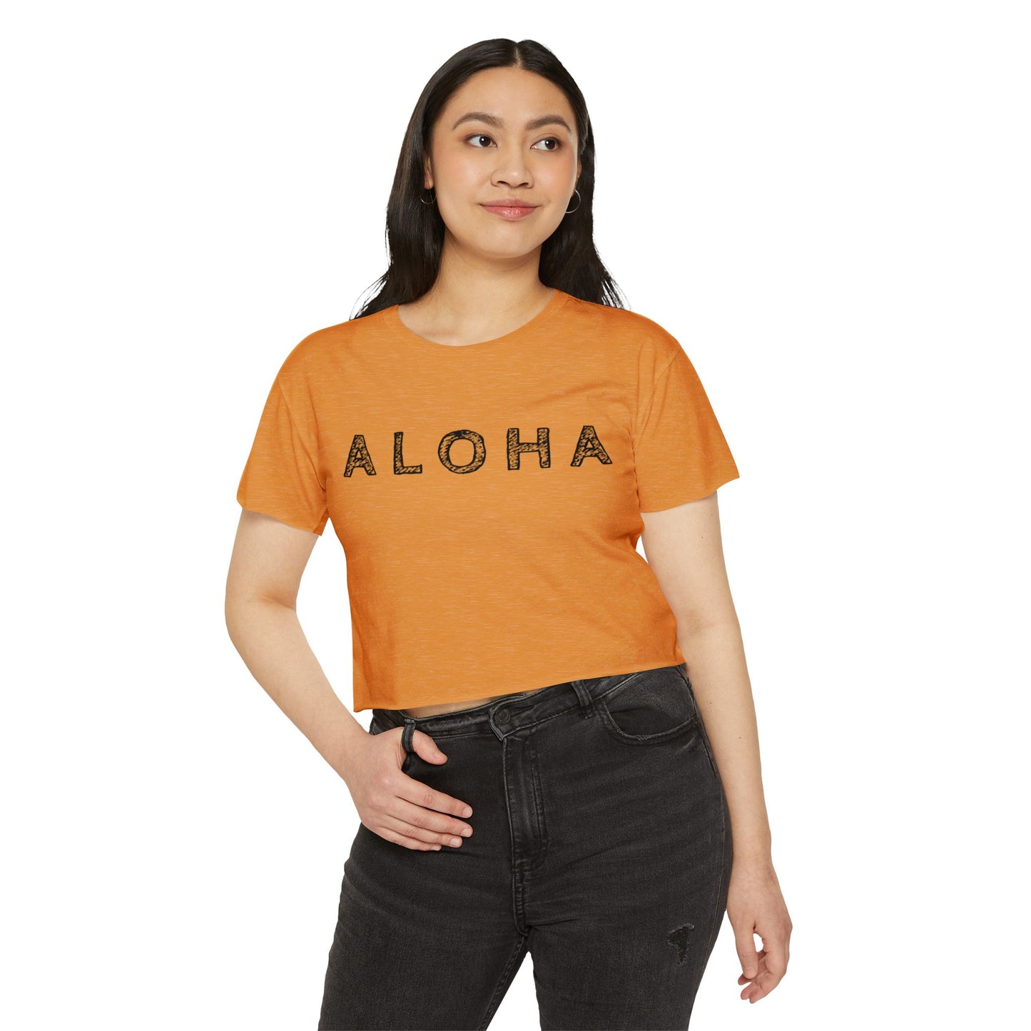 Aloha Scribble Festival Crop Top