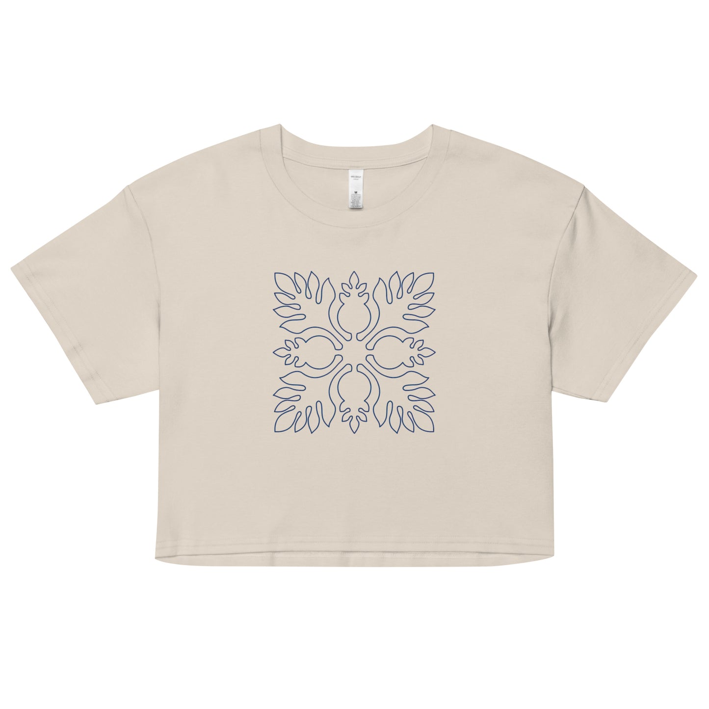 Kekoa Hawaiian Quilt Women’s Crop Top-T-Shirt-Bits of Aloha