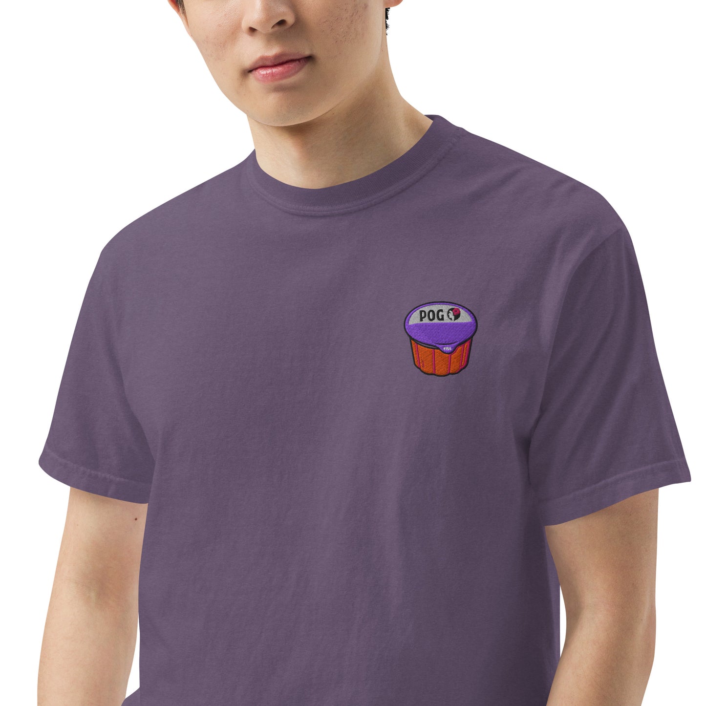 POG Juice Embroidered T-Shirt – Hawaiian Airlines-Inspired Tee-T-Shirt-Bits of Aloha