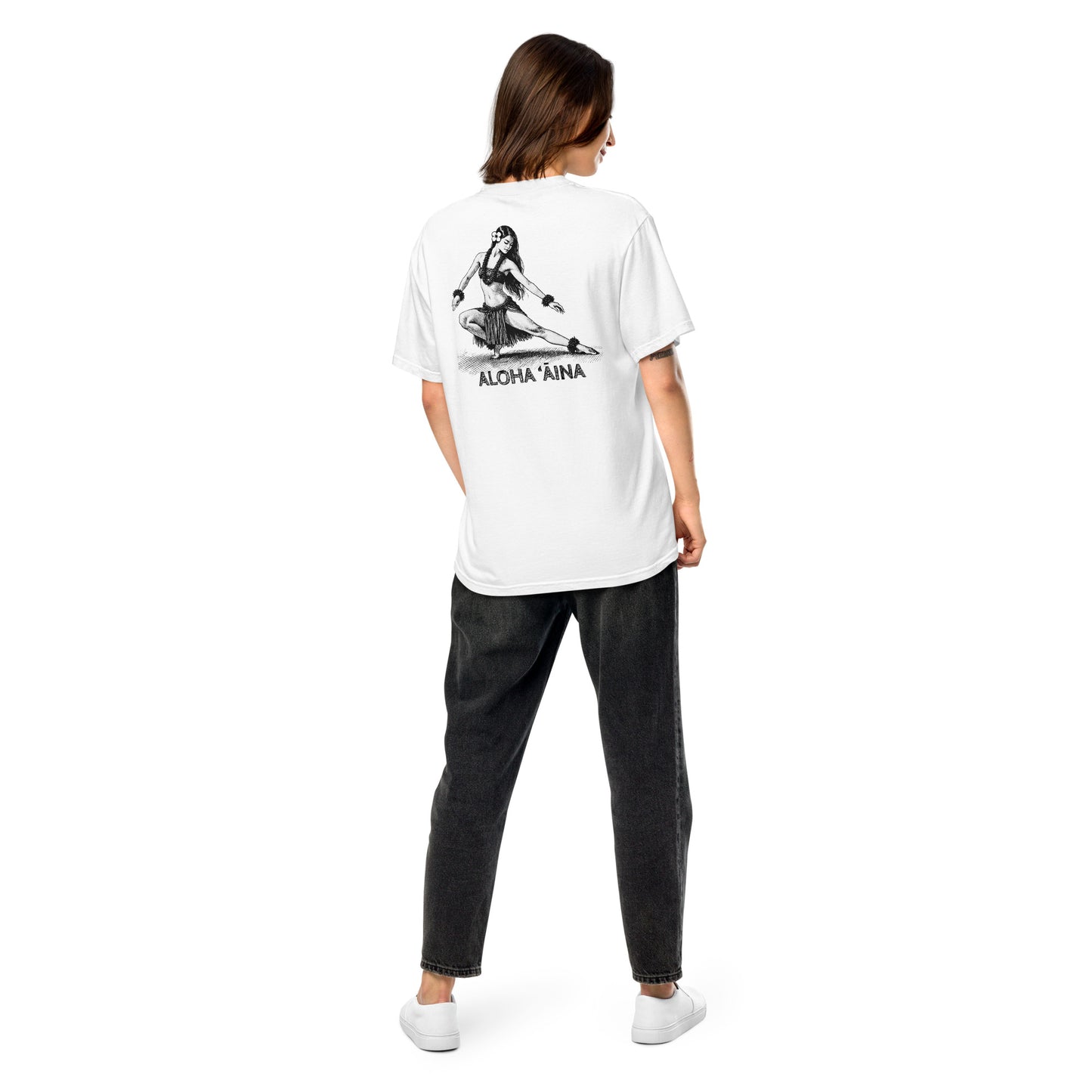 Aloha Aina Hula Hela Pose Premium T-Shirt-T-Shirt-Bits of Aloha