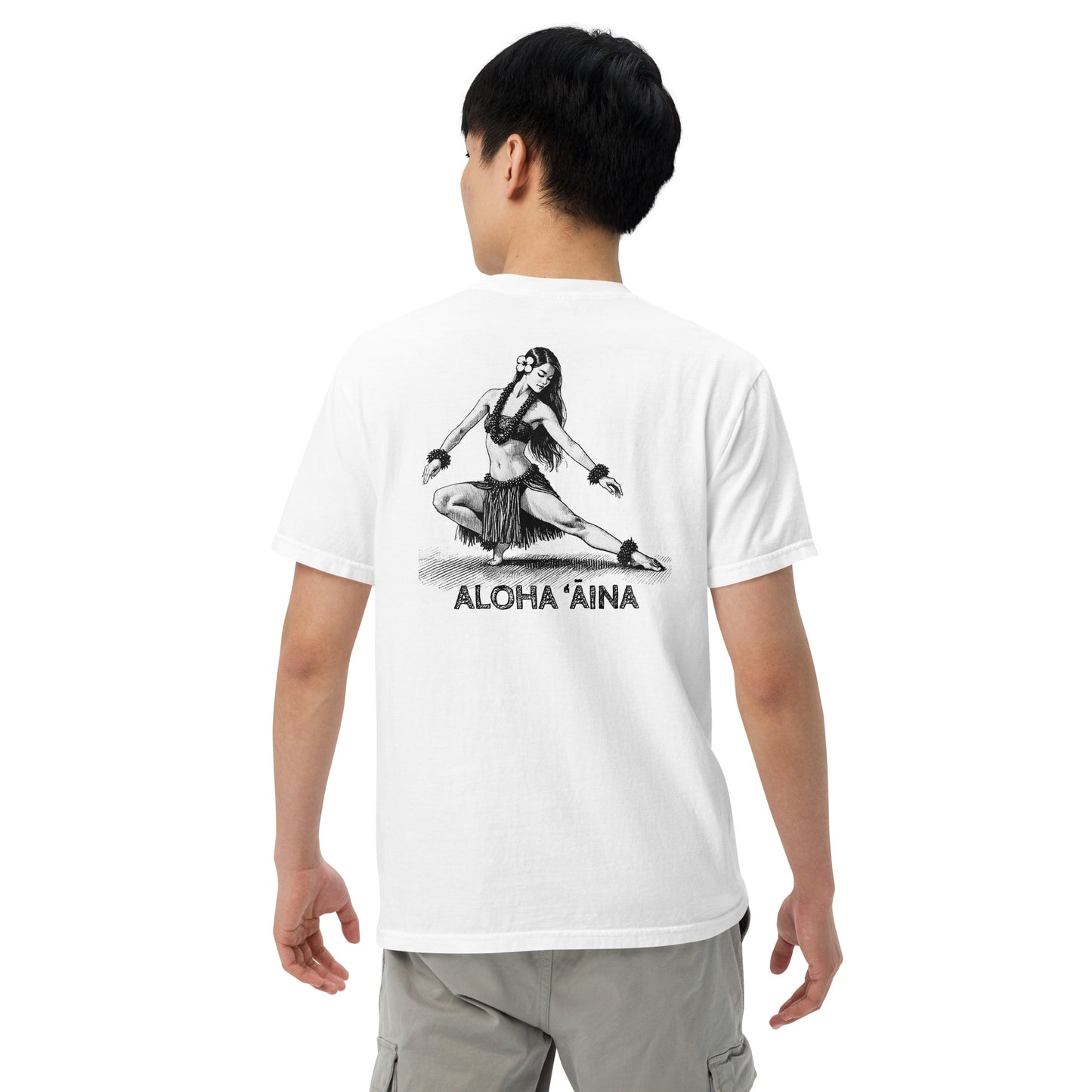 Aloha Aina Hula Hela Pose Premium T-Shirt-T-Shirt-Bits of Aloha