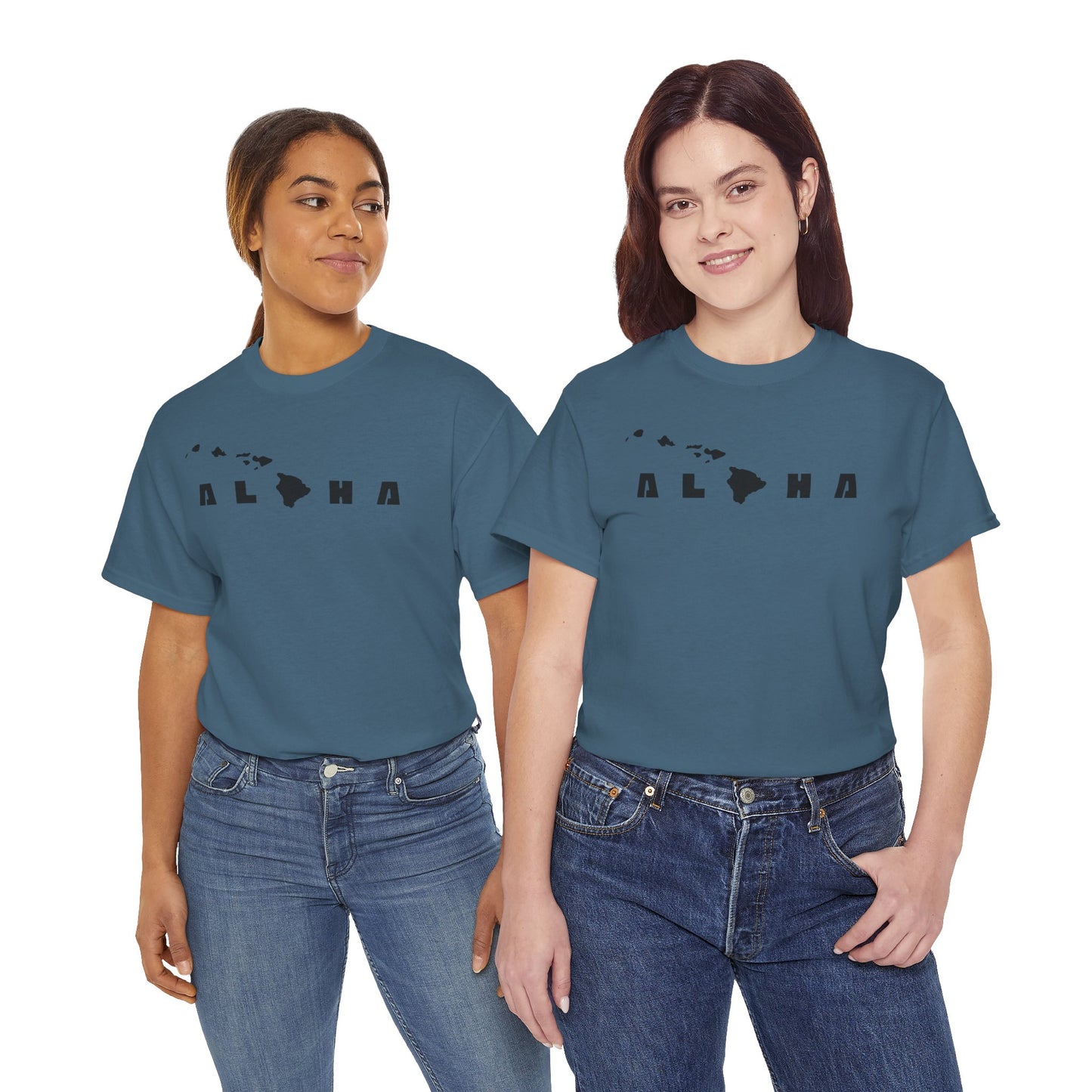 Aloha Hawaiian Islands Black Premium T-Shirt-T-Shirt-Bits of Aloha