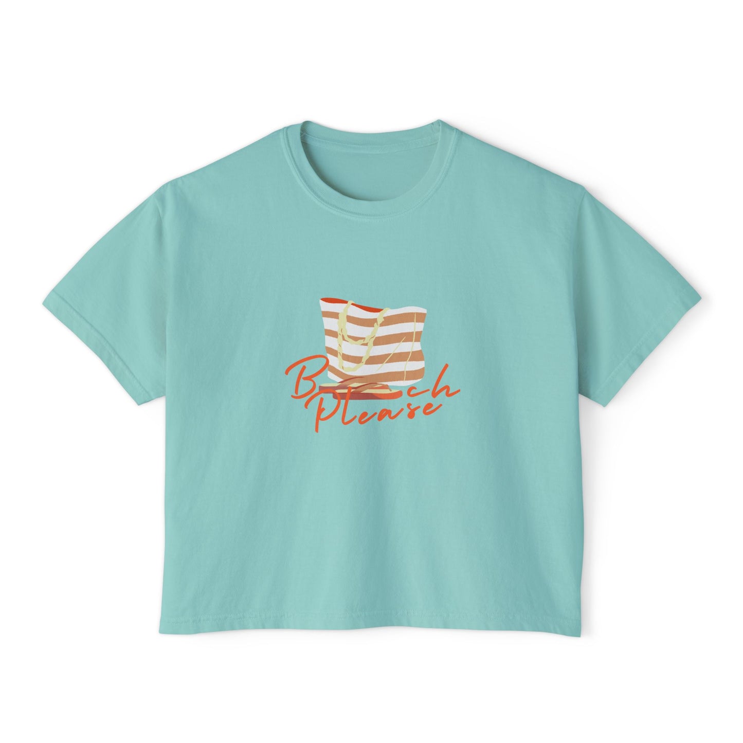 Beach Please Boxy Tee-T-Shirt-Bits of Aloha
