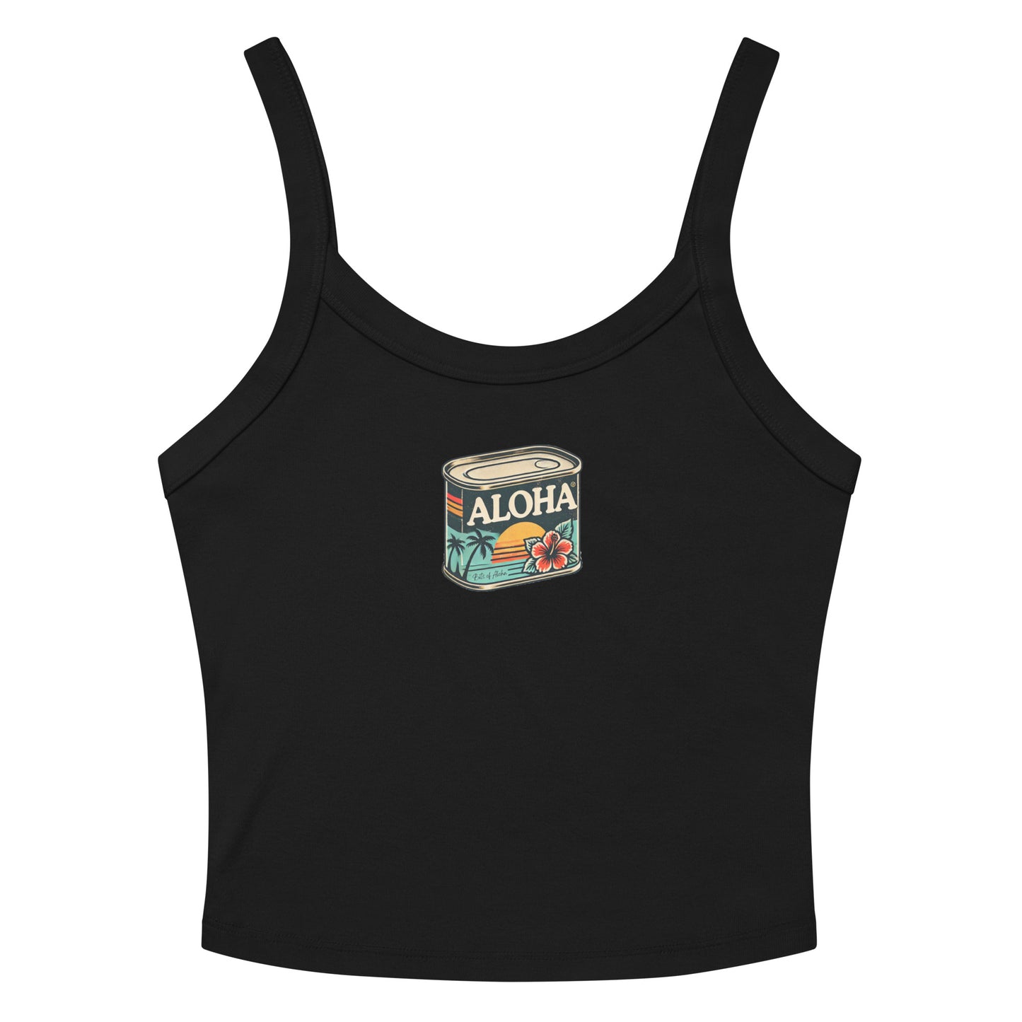 Can of Aloha Printed Rib Tank Top-Tank Top-Bits of Aloha