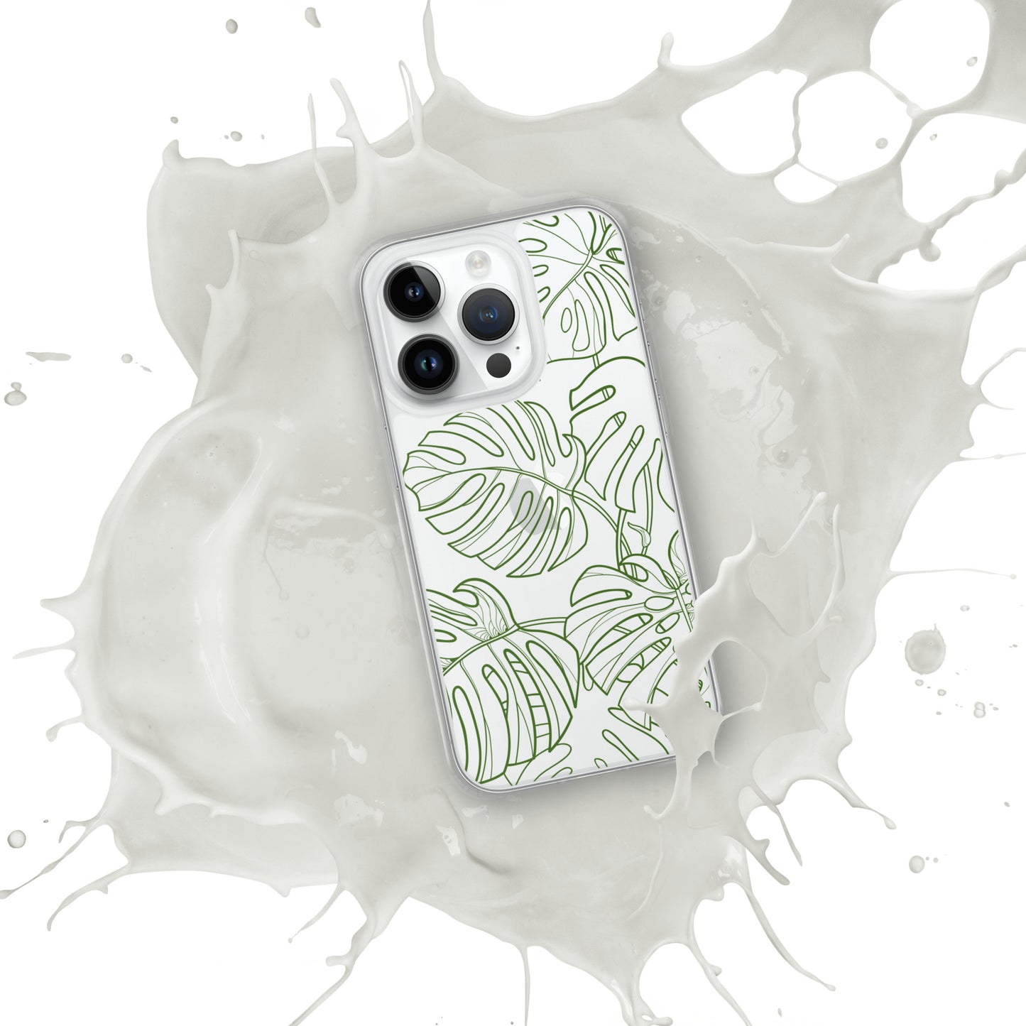 Green Monstera Clear Case for iPhone®