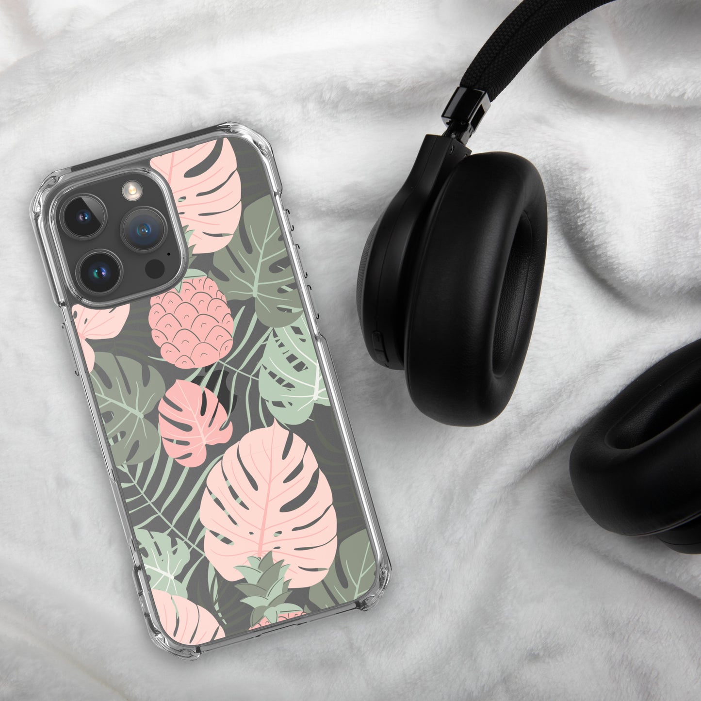 Tropical Foliage Clear Case for iPhone®