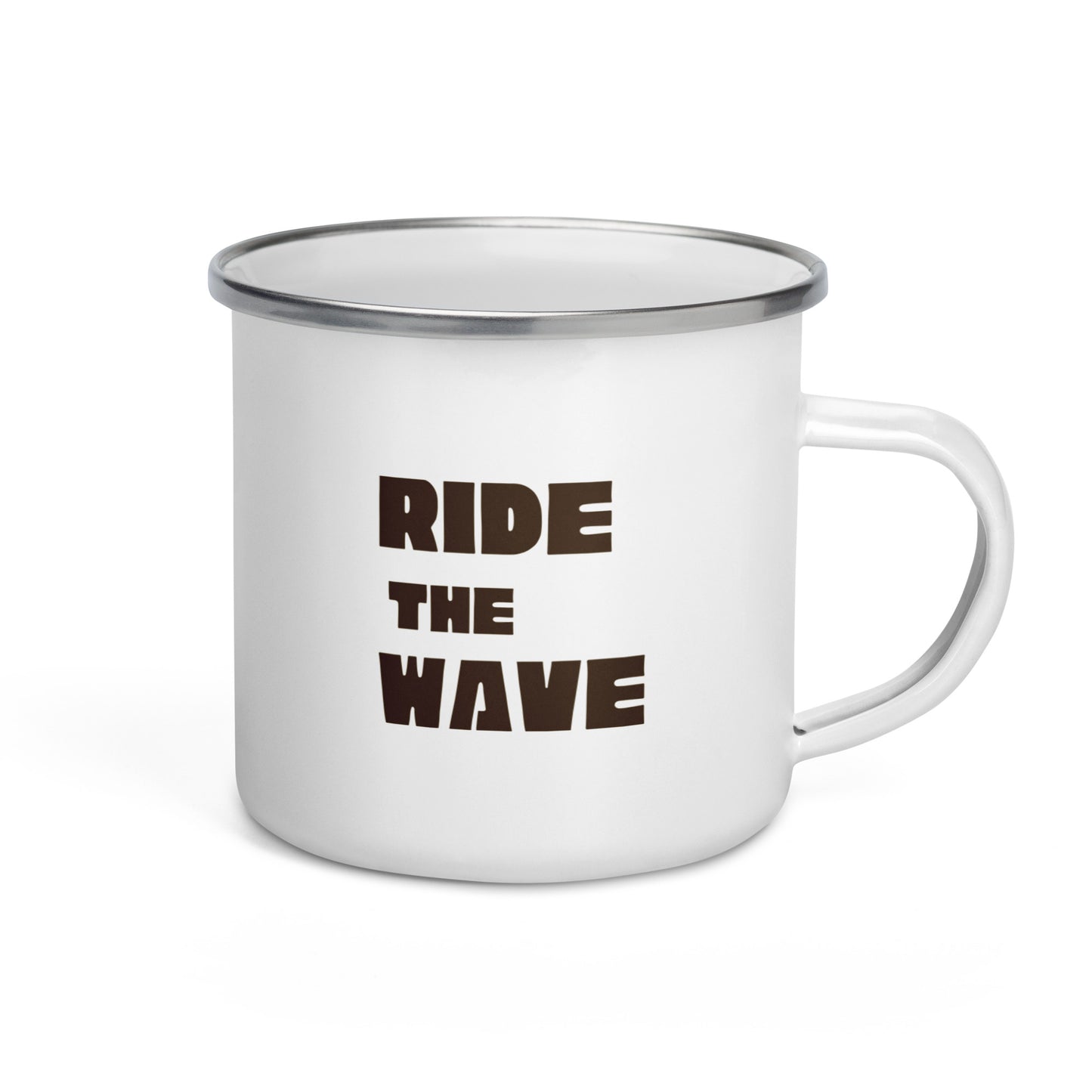 The Great Wave of Coffee Enamel Mug - Ride the Wave-Mug-Bits of Aloha