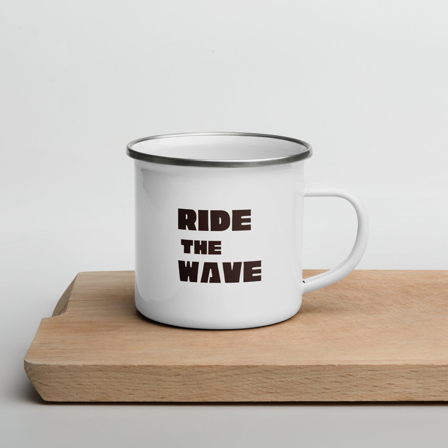 The Great Wave of Coffee Enamel Mug - Ride the Wave-Mug-Bits of Aloha