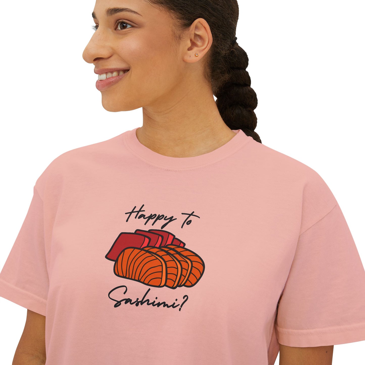 Happy to Sashimi Boxy Tee-T-Shirt-Bits of Aloha