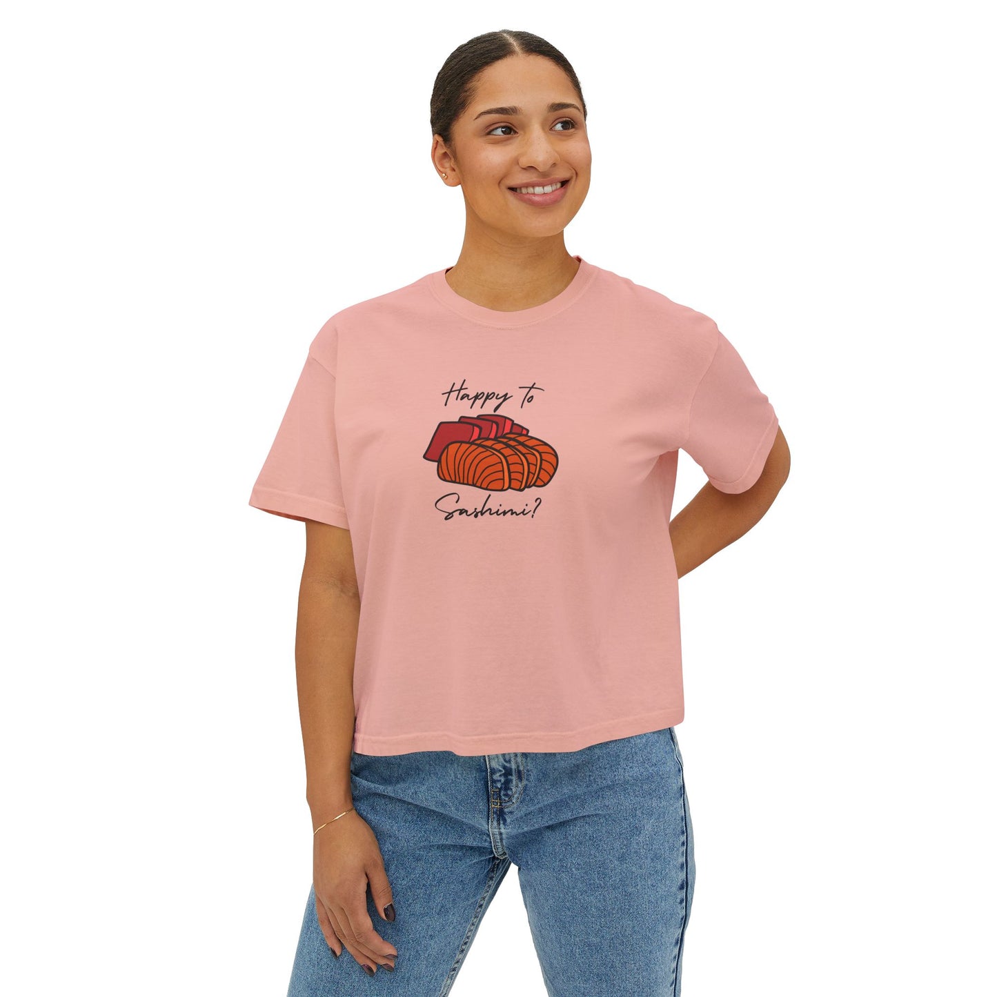 Happy to Sashimi Boxy Tee-T-Shirt-Bits of Aloha