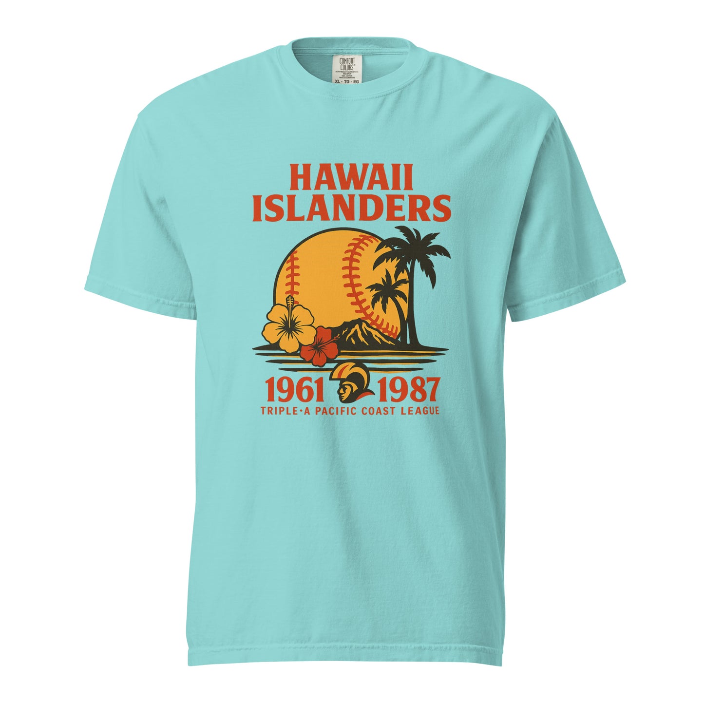 Hawaii Islanders Premium Vintage Baseball Tee – Pacific Coast League Tribute-T-Shirt-Bits of Aloha