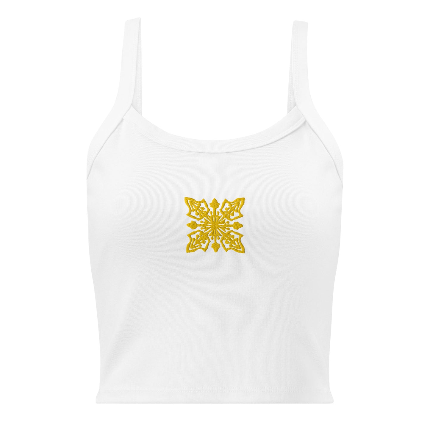 Hawaiian Quilt Embroidered Rib Tank Top-Tank Top-Bits of Aloha