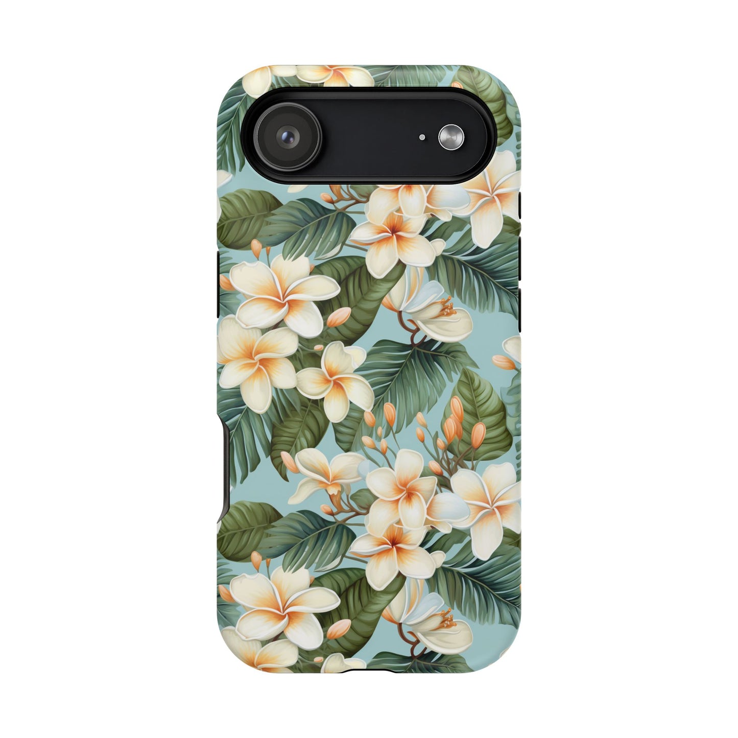 iPhone 17 MagSafe® Colorful Plumeria Case with Embedded Magnets for Accessories