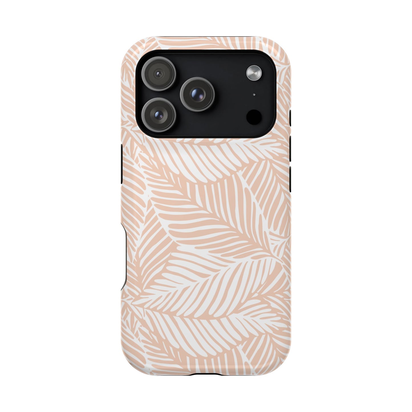 iPhone 17 MagSafe® Leafy Peach Case with Embedded Magnets for Accessories