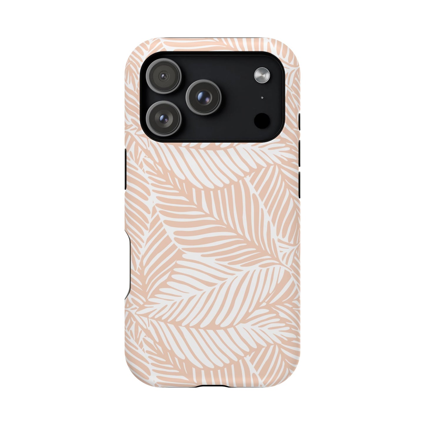 iPhone 17 MagSafe® Leafy Peach Case with Embedded Magnets for Accessories