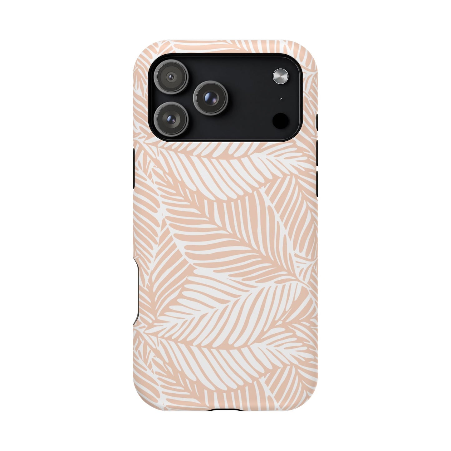 iPhone 17 MagSafe® Leafy Peach Case with Embedded Magnets for Accessories