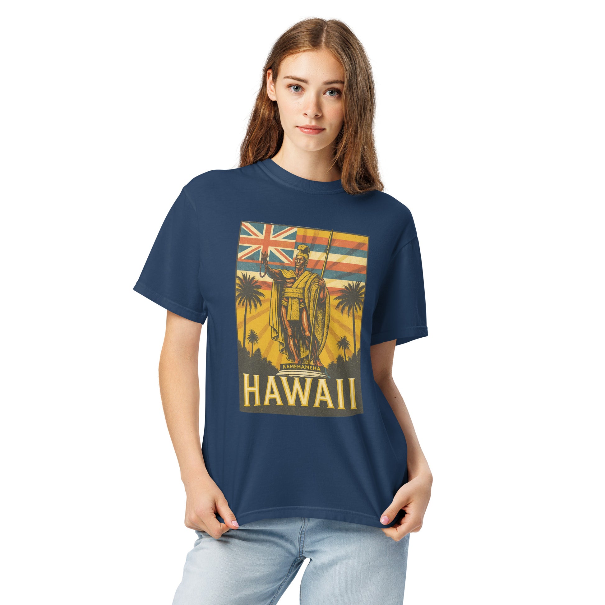 King Kamehameha Premium Graphic Tee – Hawaiian Heritage T-Shirt-T-Shirt-Bits of Aloha