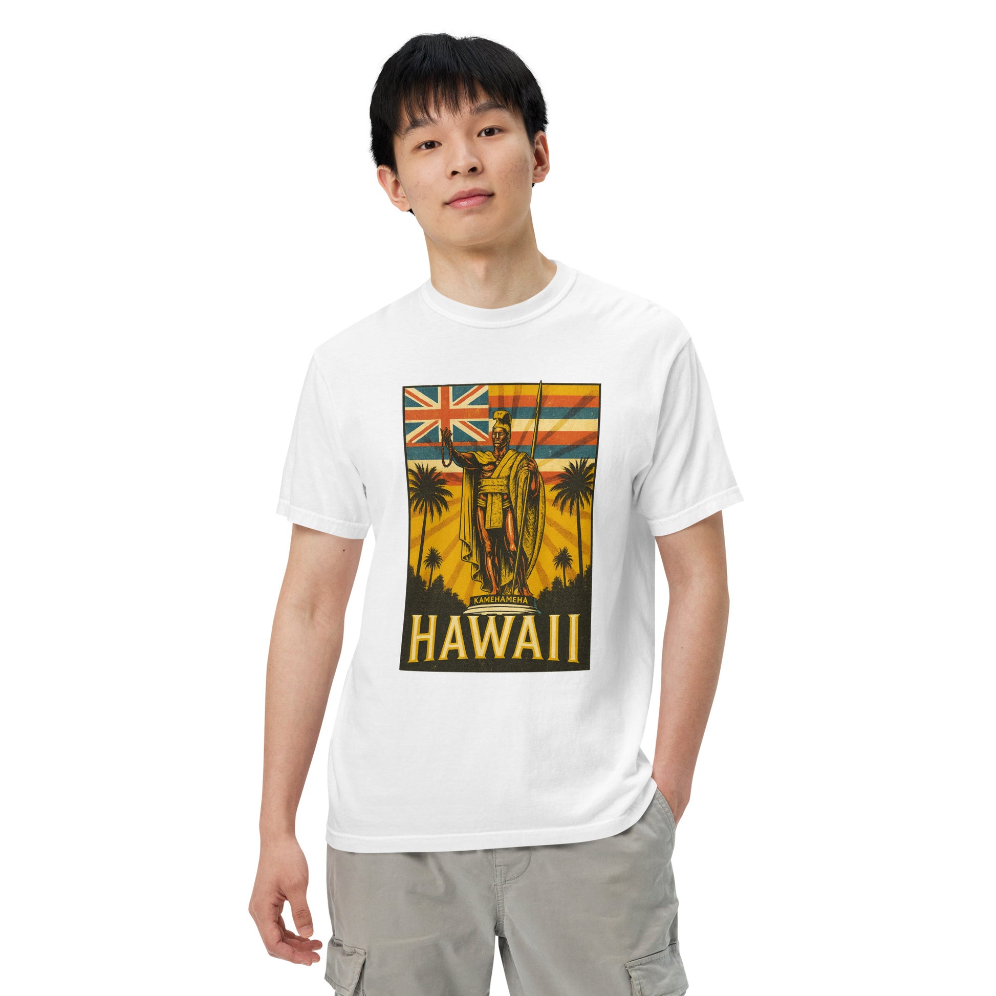 King Kamehameha Premium Graphic Tee – Hawaiian Heritage T-Shirt-T-Shirt-Bits of Aloha