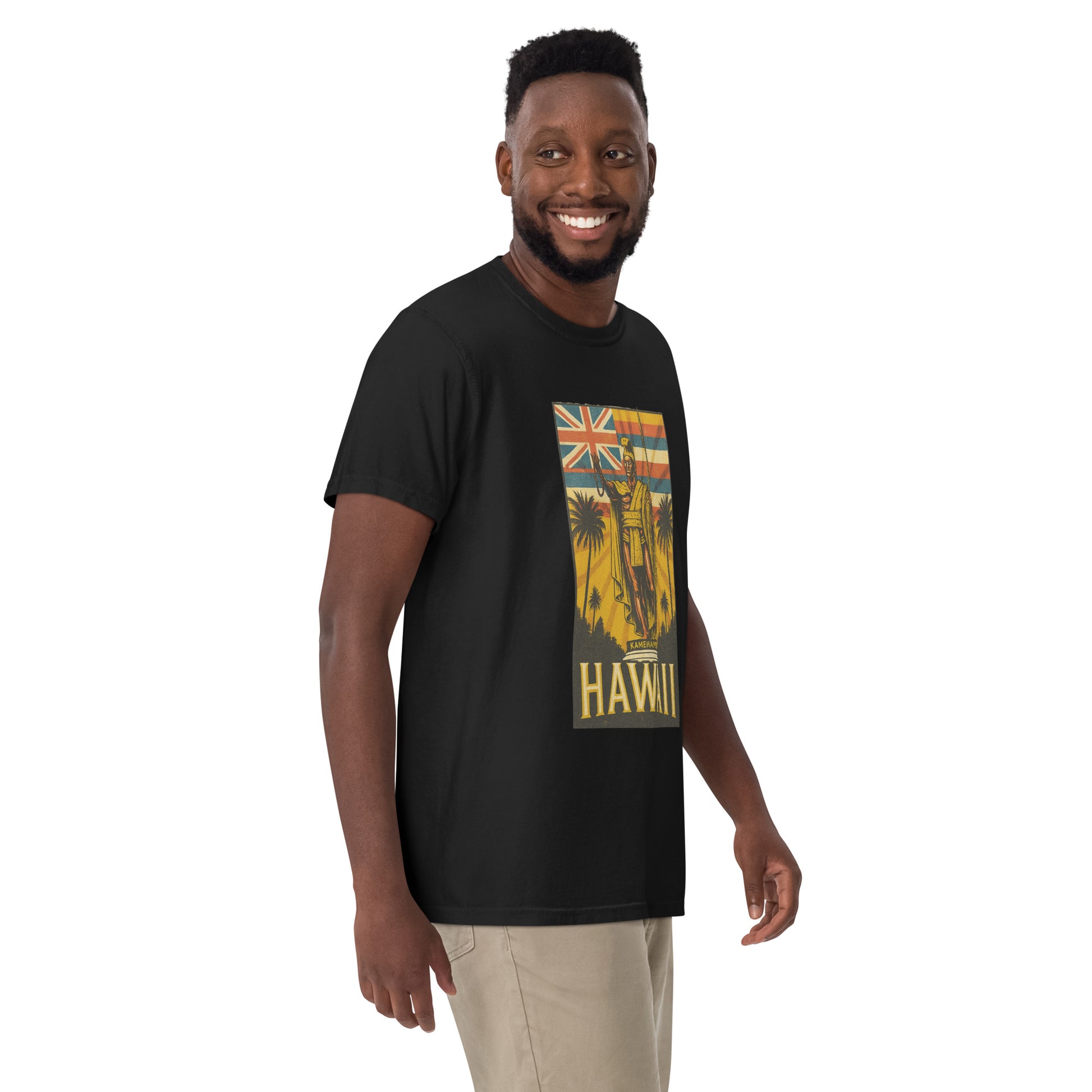 King Kamehameha Premium Graphic Tee – Hawaiian Heritage T-Shirt-T-Shirt-Bits of Aloha