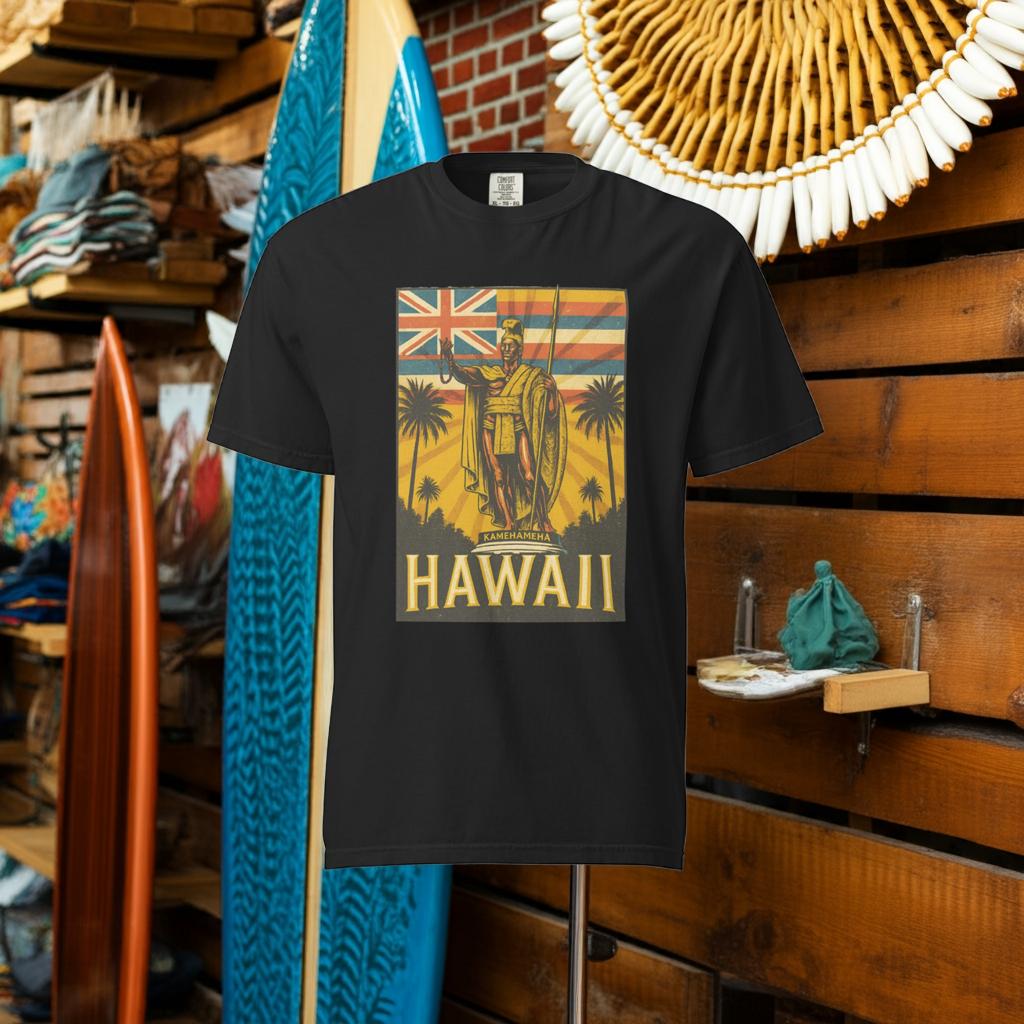 King Kamehameha Premium Graphic Tee – Hawaiian Heritage T-Shirt-T-Shirt-Bits of Aloha