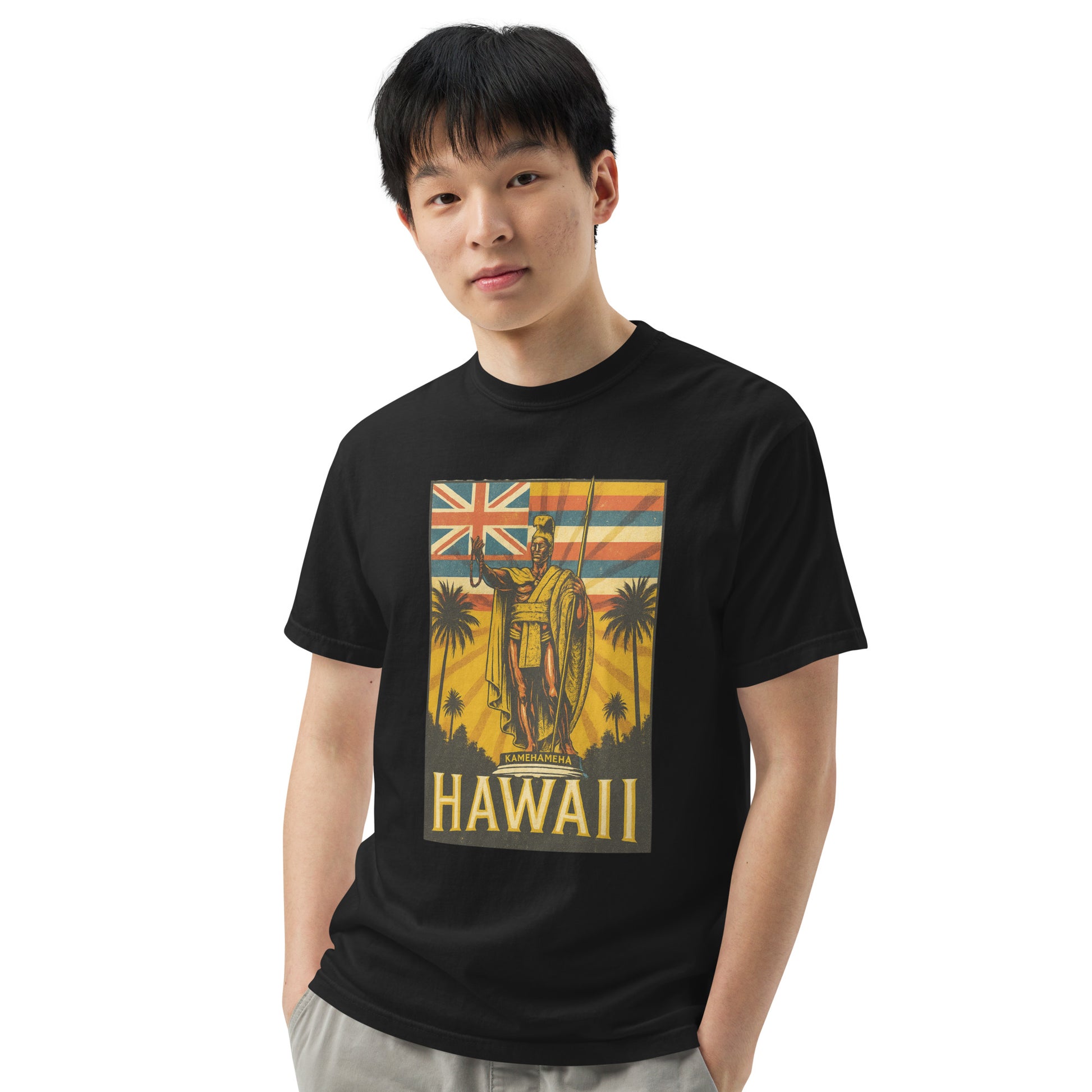 King Kamehameha Premium Graphic Tee – Hawaiian Heritage T-Shirt-T-Shirt-Bits of Aloha