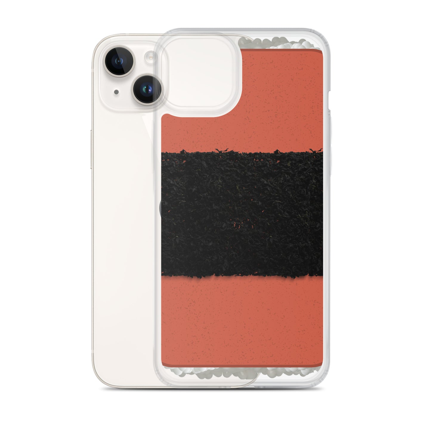 Spam Musubi MagSafe® clear case for iPhone 14-16 models-Bits of Aloha