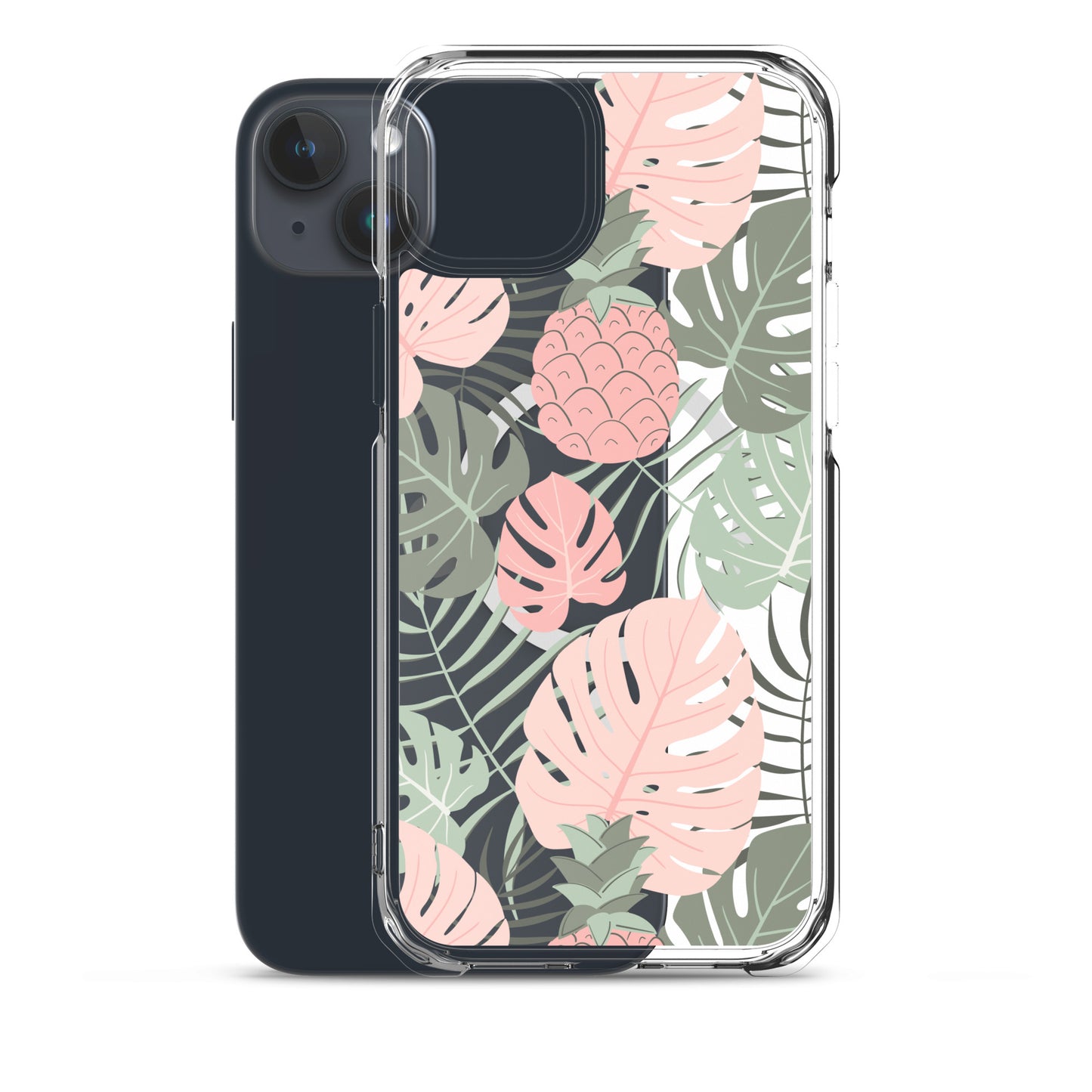 Tropical Foliage MagSafe® clear case for iPhone 14-16 models-Phone Case-Bits of Aloha