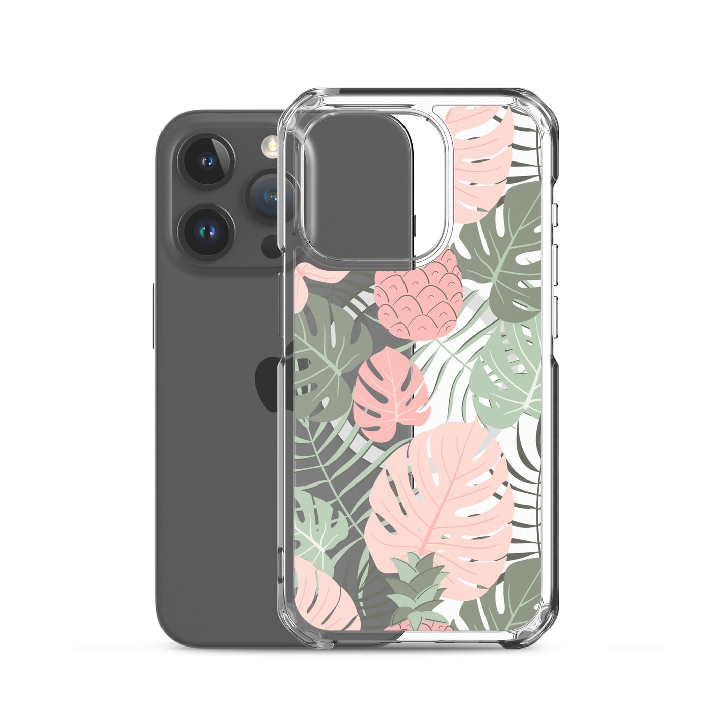 Tropical Foliage MagSafe® clear case for iPhone 14-16 models-Phone Case-Bits of Aloha