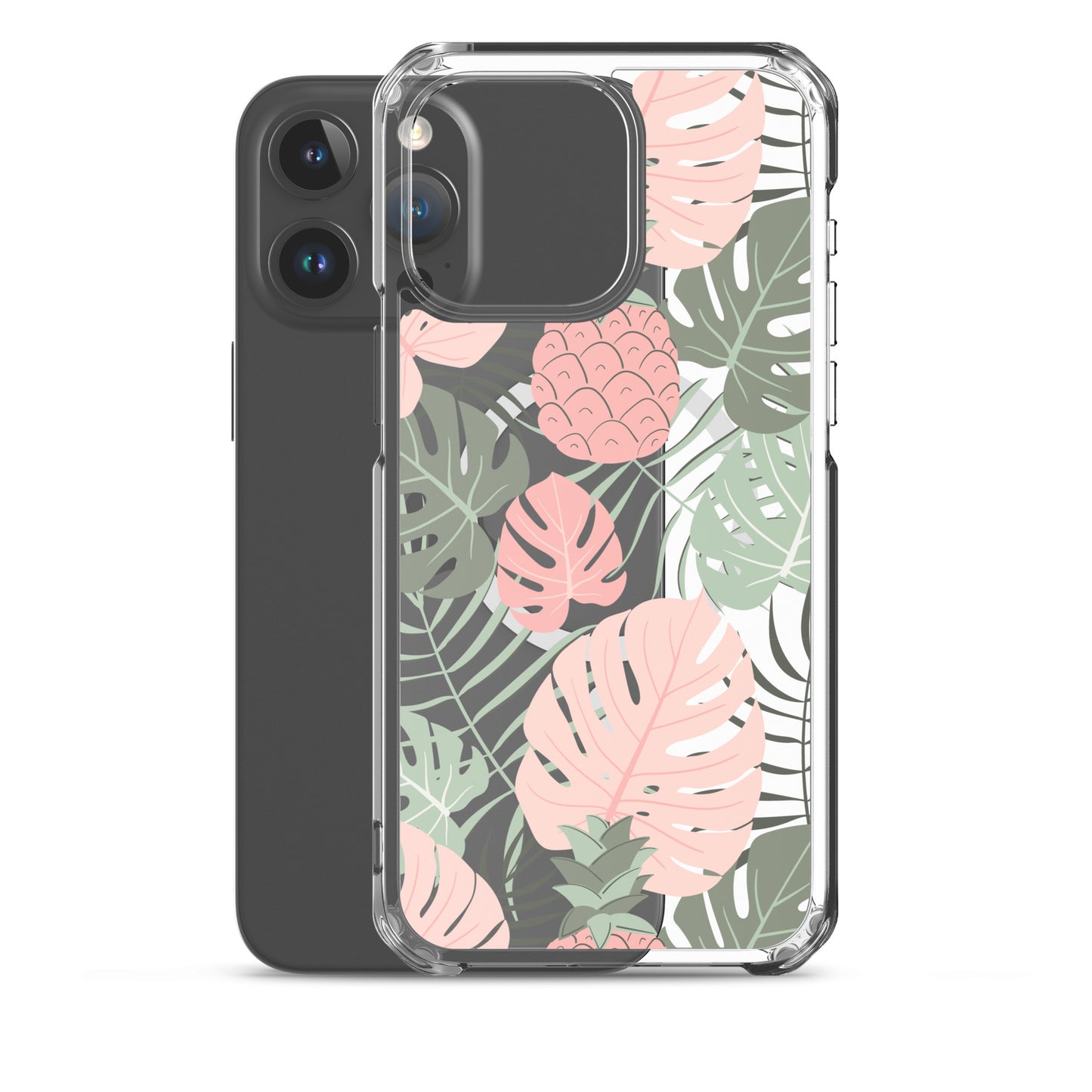Tropical Foliage MagSafe® clear case for iPhone 14-16 models-Phone Case-Bits of Aloha