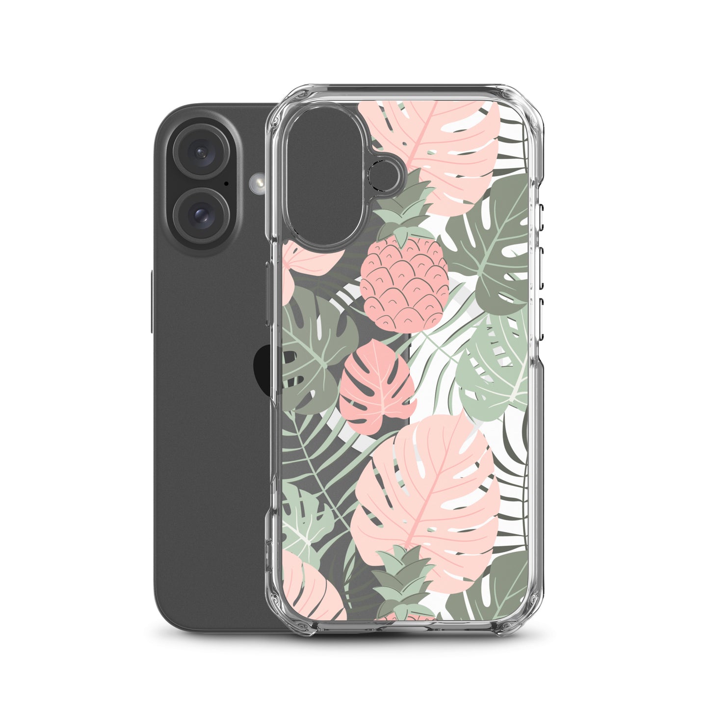 Tropical Foliage MagSafe® clear case for iPhone 14-16 models-Phone Case-Bits of Aloha