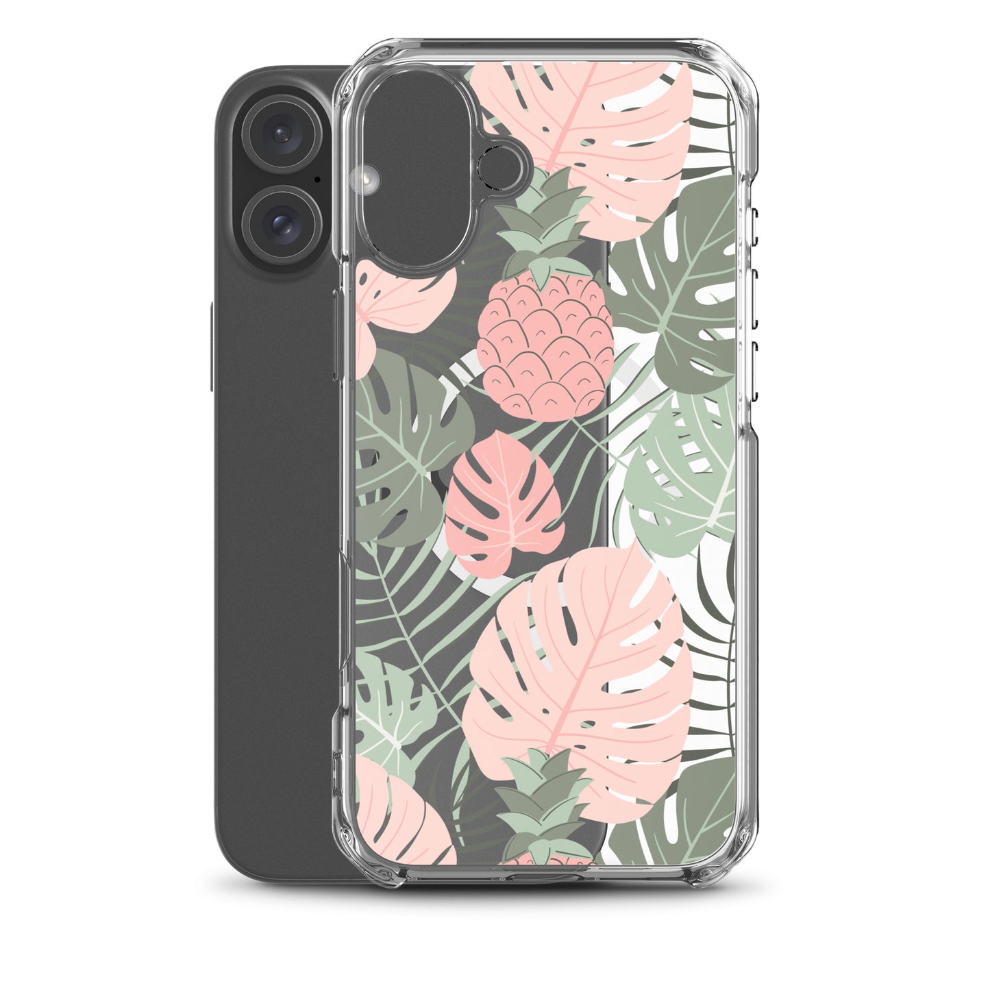 Tropical Foliage MagSafe® clear case for iPhone 14-16 models-Phone Case-Bits of Aloha