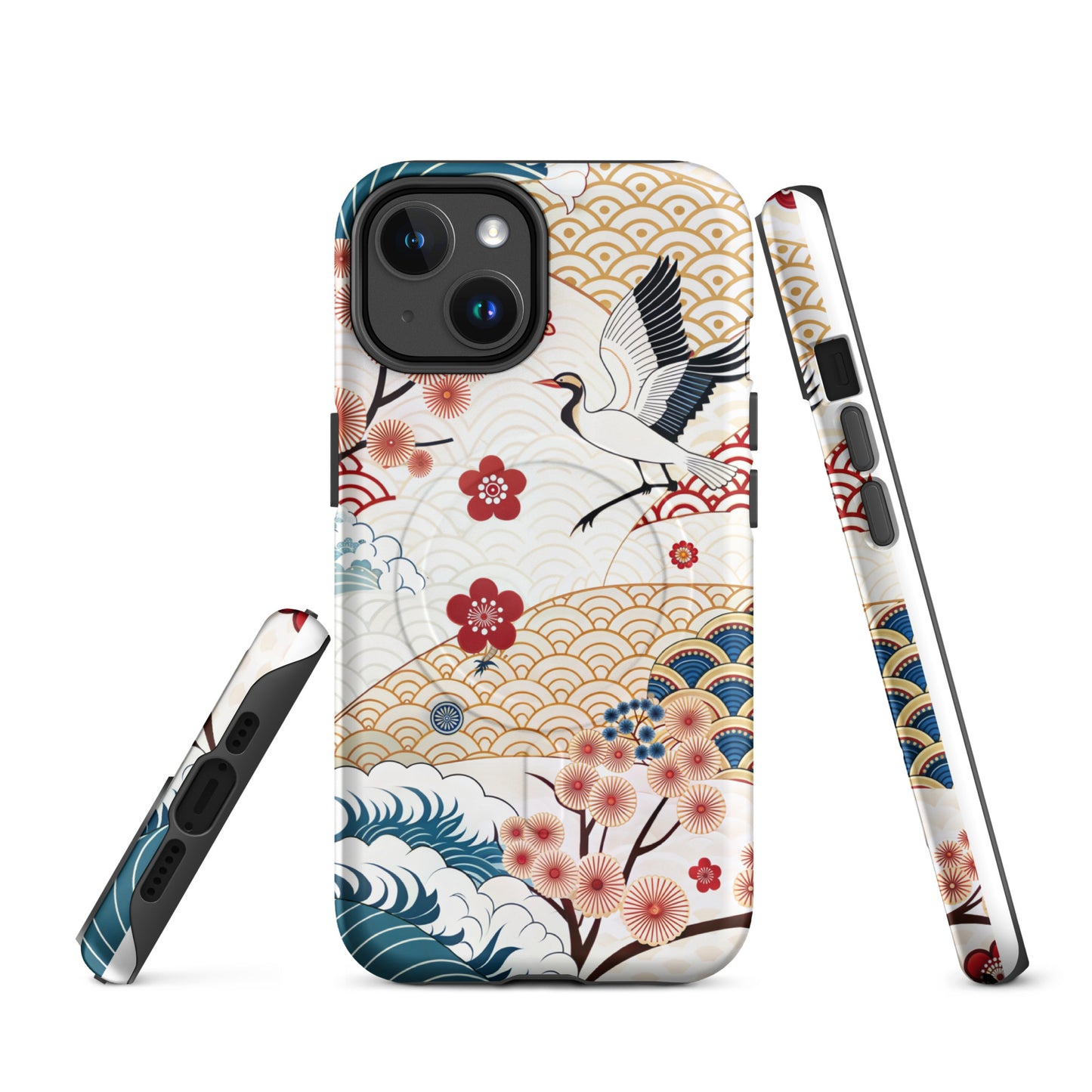 Japan Cranescape MagSafe® Tough Case for iPhone 14-16-Bits of Aloha